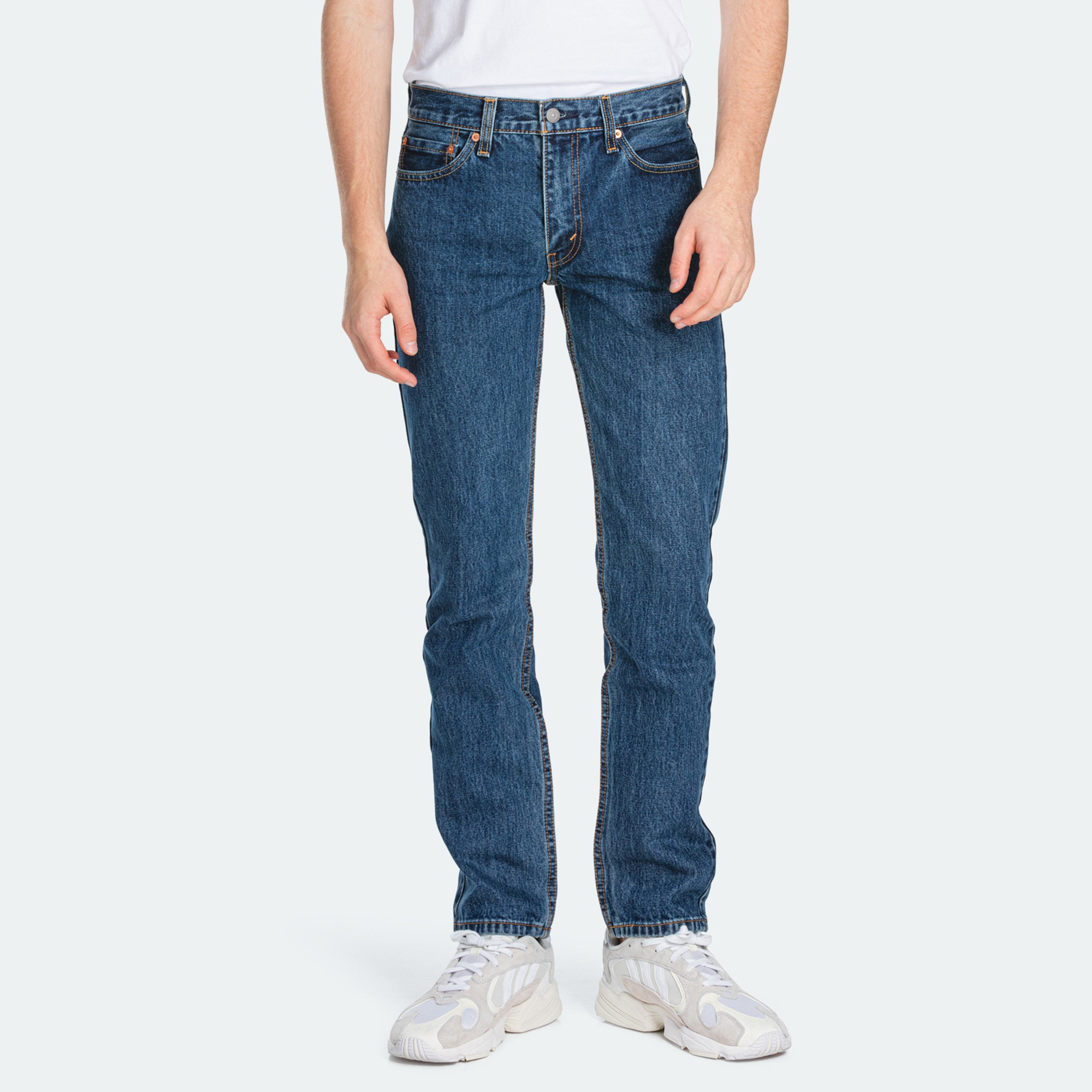 Levi's Slim Fit Blue 5 Pockets Men's Jeans-men-clothing-bottoms-jeans-image-1