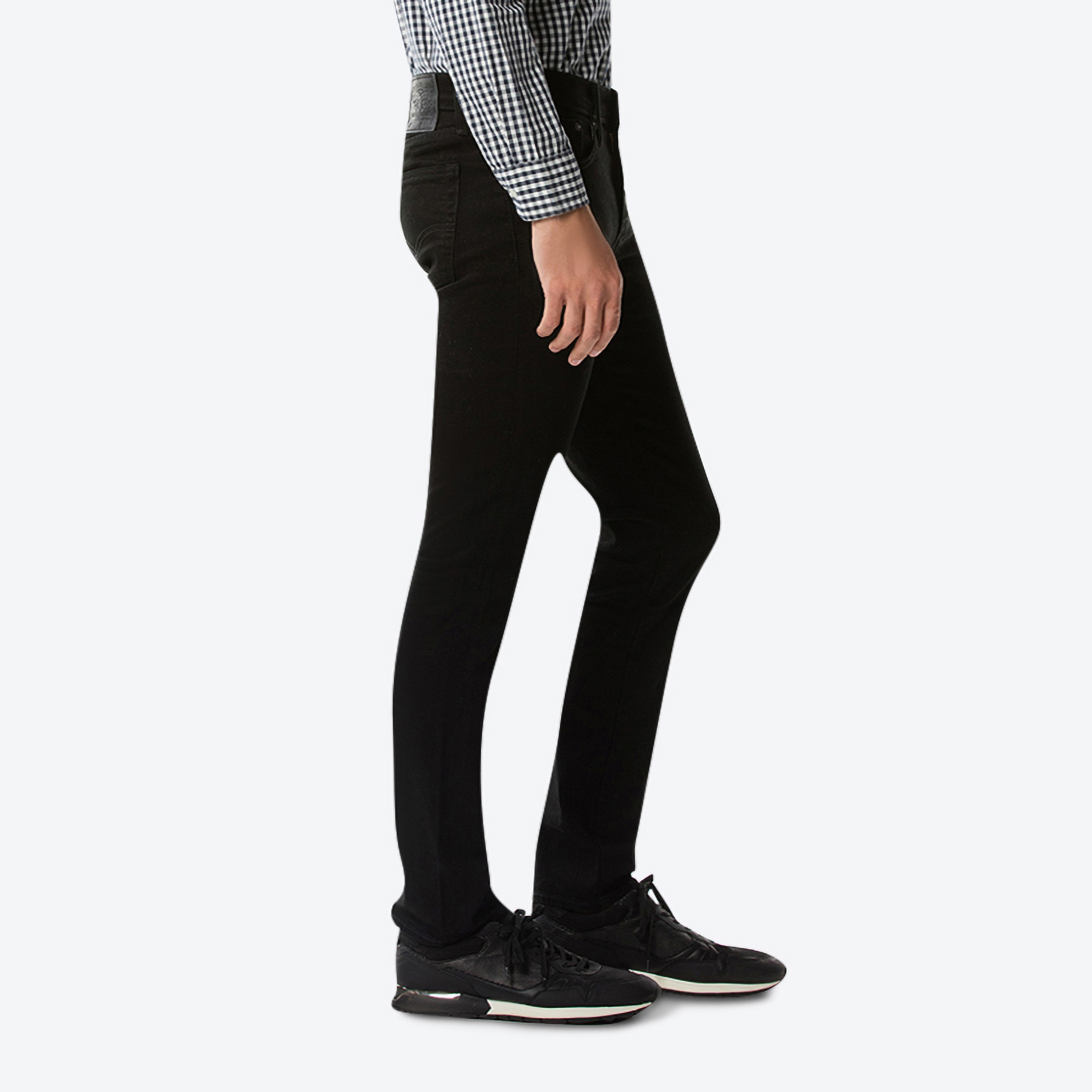 Levi's Black Slim Fit Mid-Rise Pocket Detail Jeans-men-clothing-bottoms-jeans-image-2