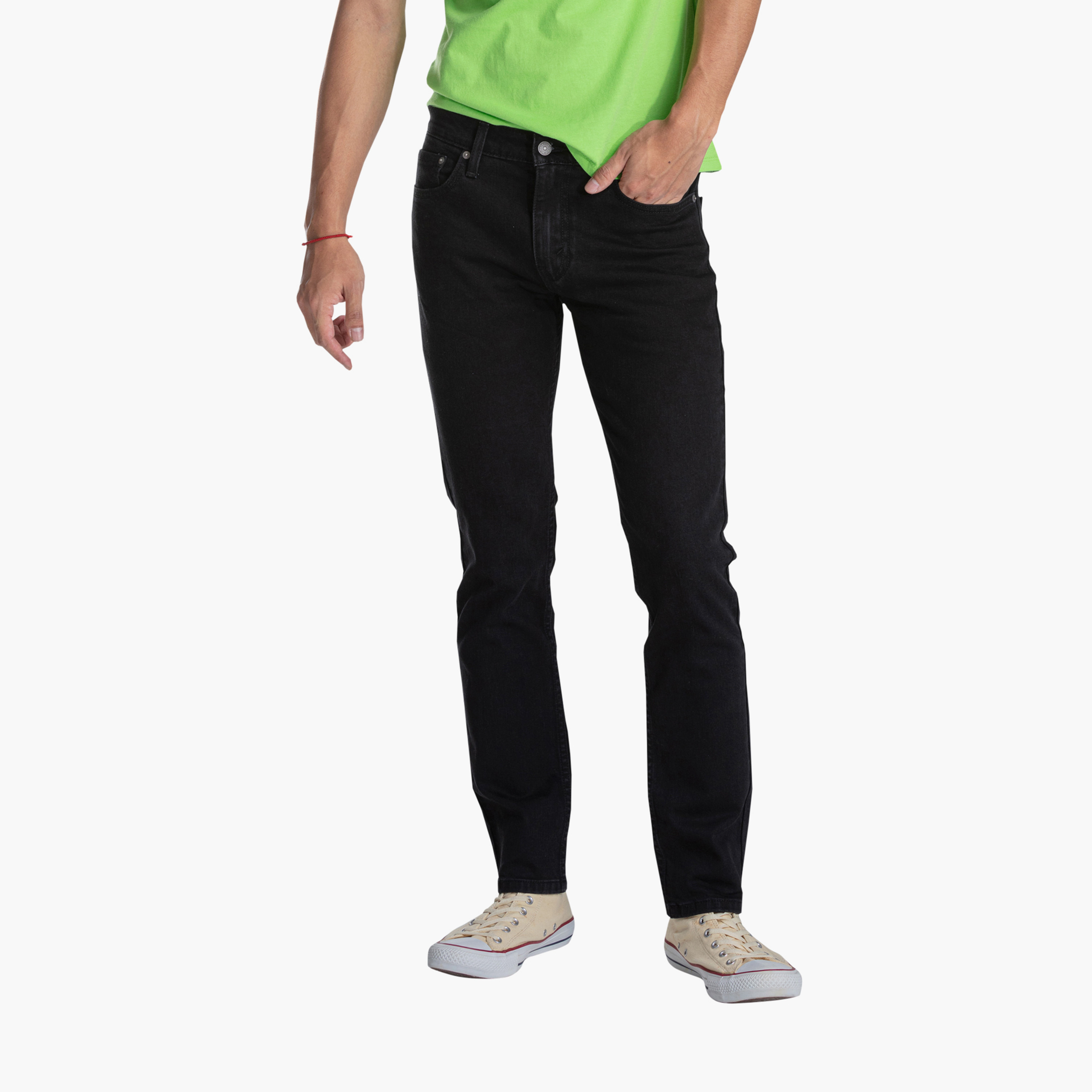 Levi's Black Slim Fit Low-Rise Jeans-men-clothing-bottoms-jeans-image-1