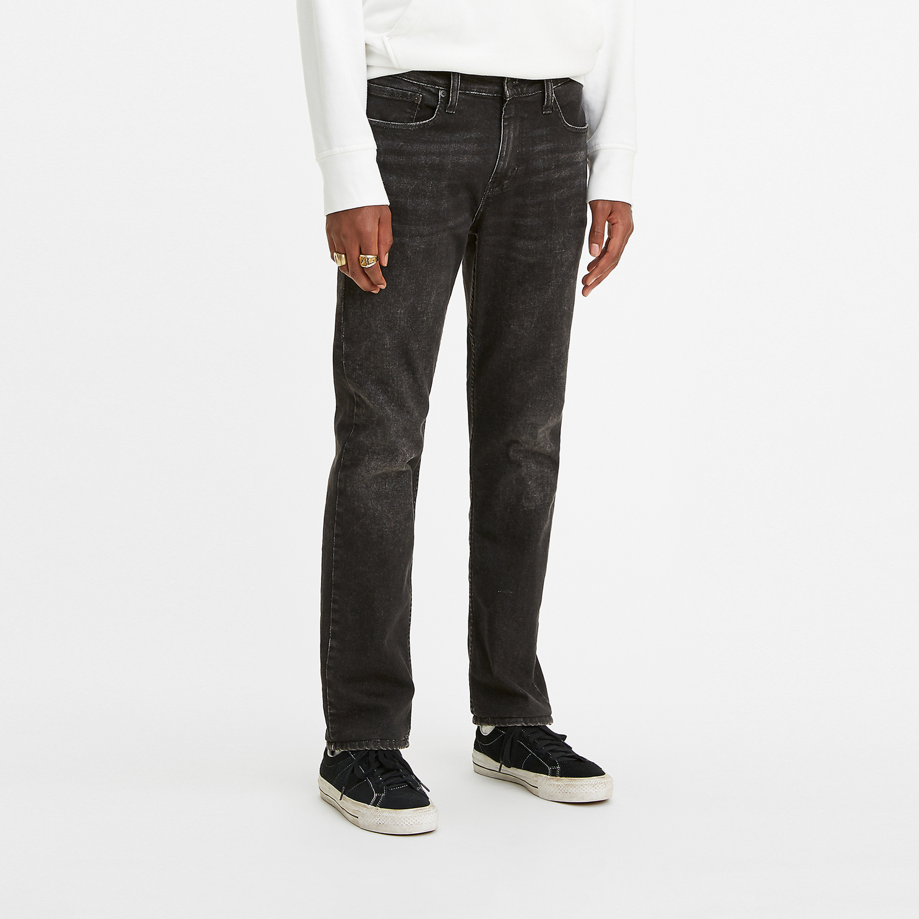 Levi's Black Slim Fit Low-Rise Jeans-men-clothing-bottoms-jeans-image-1