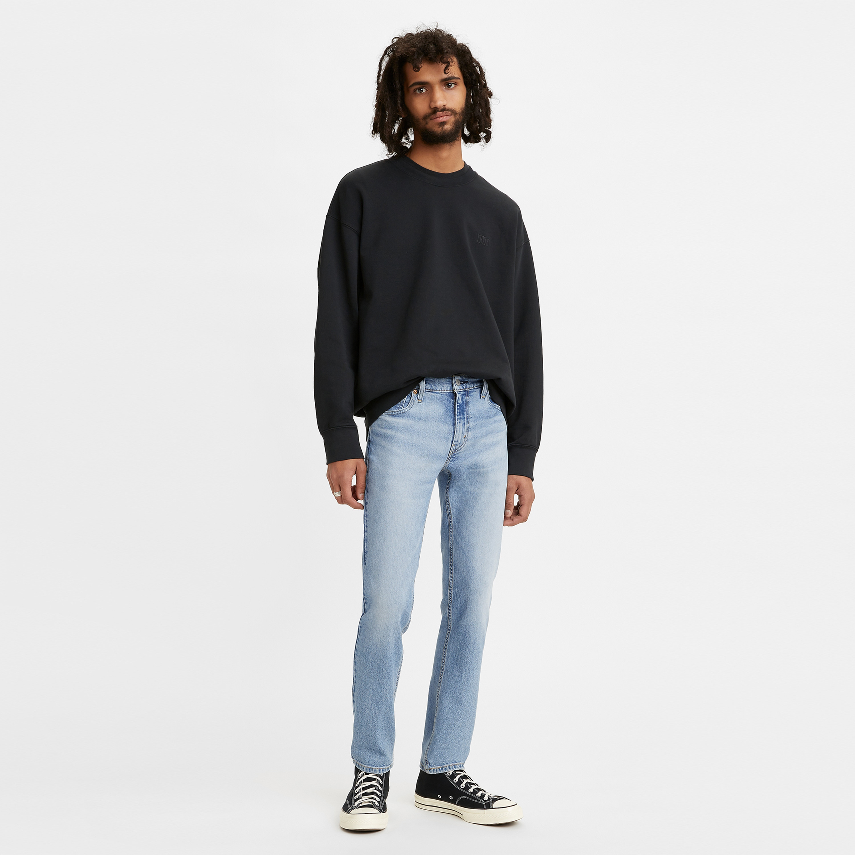 ليفايز - بنطال جينز خصر منخفض بقياس نحيف- أزرق-men-clothing-bottoms-jeans-image-3