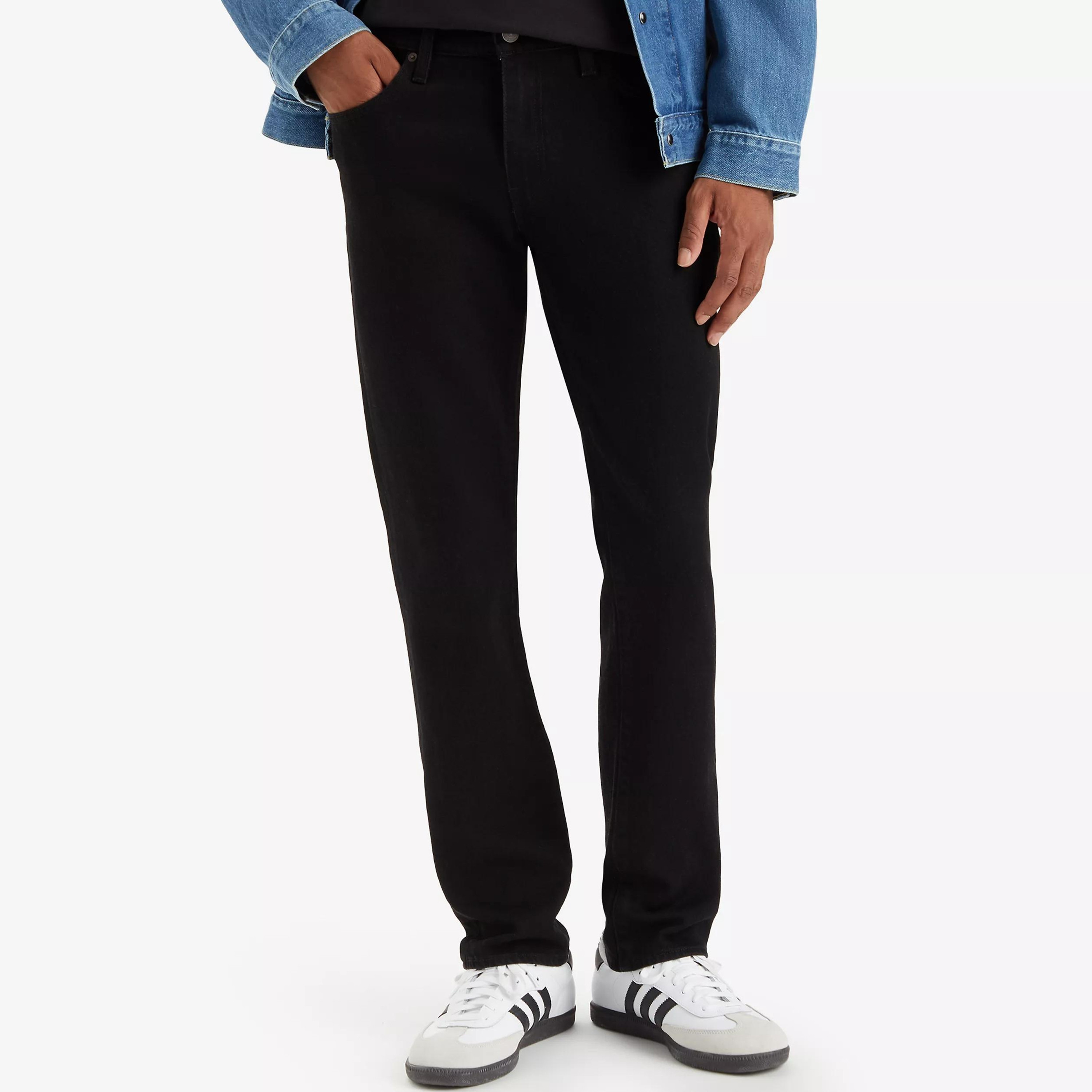 بنطلون جينز Levi's 511 بقصة ضيقة أسود ب5 جيوب درزة داخلية 34-men-clothing-jeans-image-1