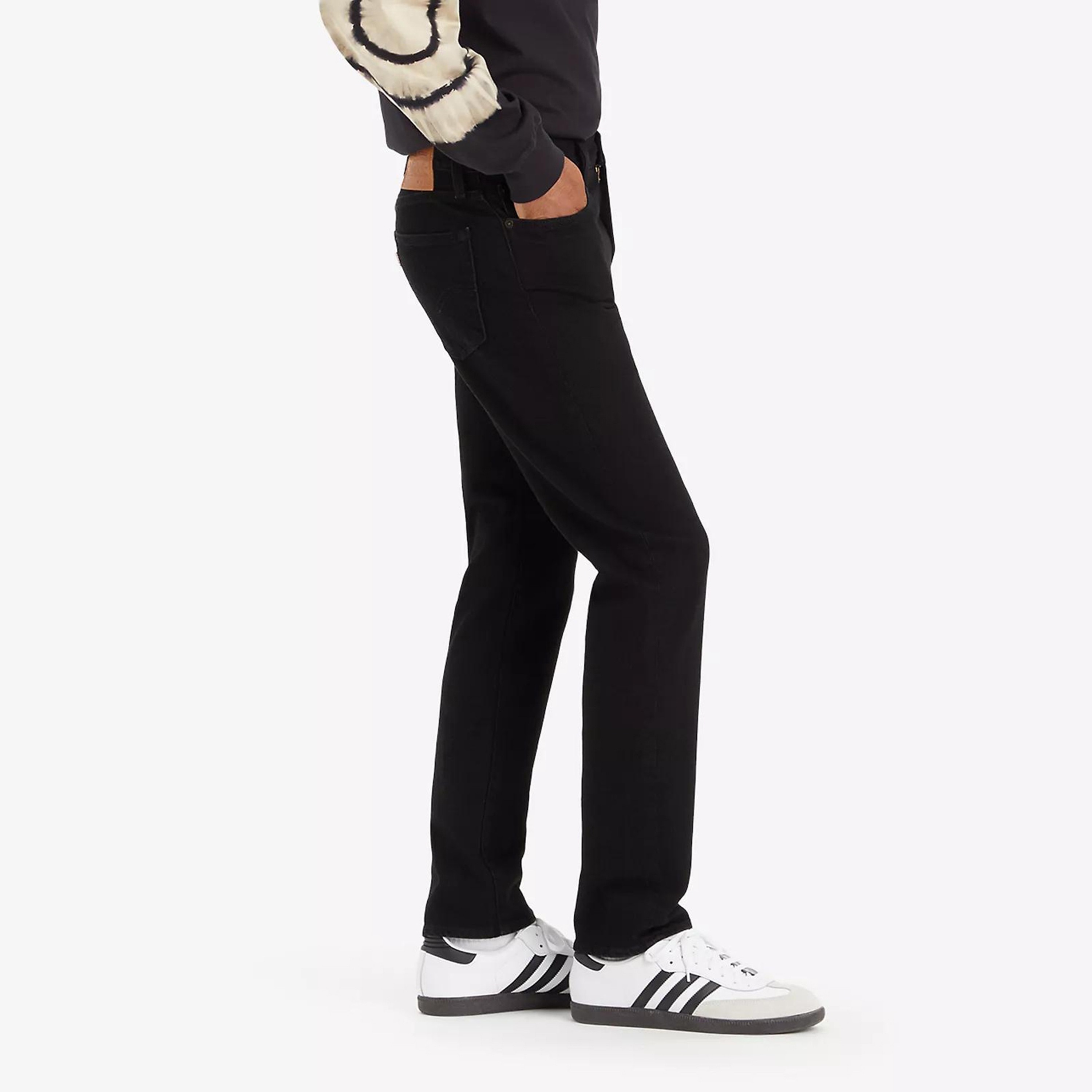 بنطلون جينز Levi's 511 بقصة ضيقة أسود ب5 جيوب درزة داخلية 34-men-clothing-jeans-image-4