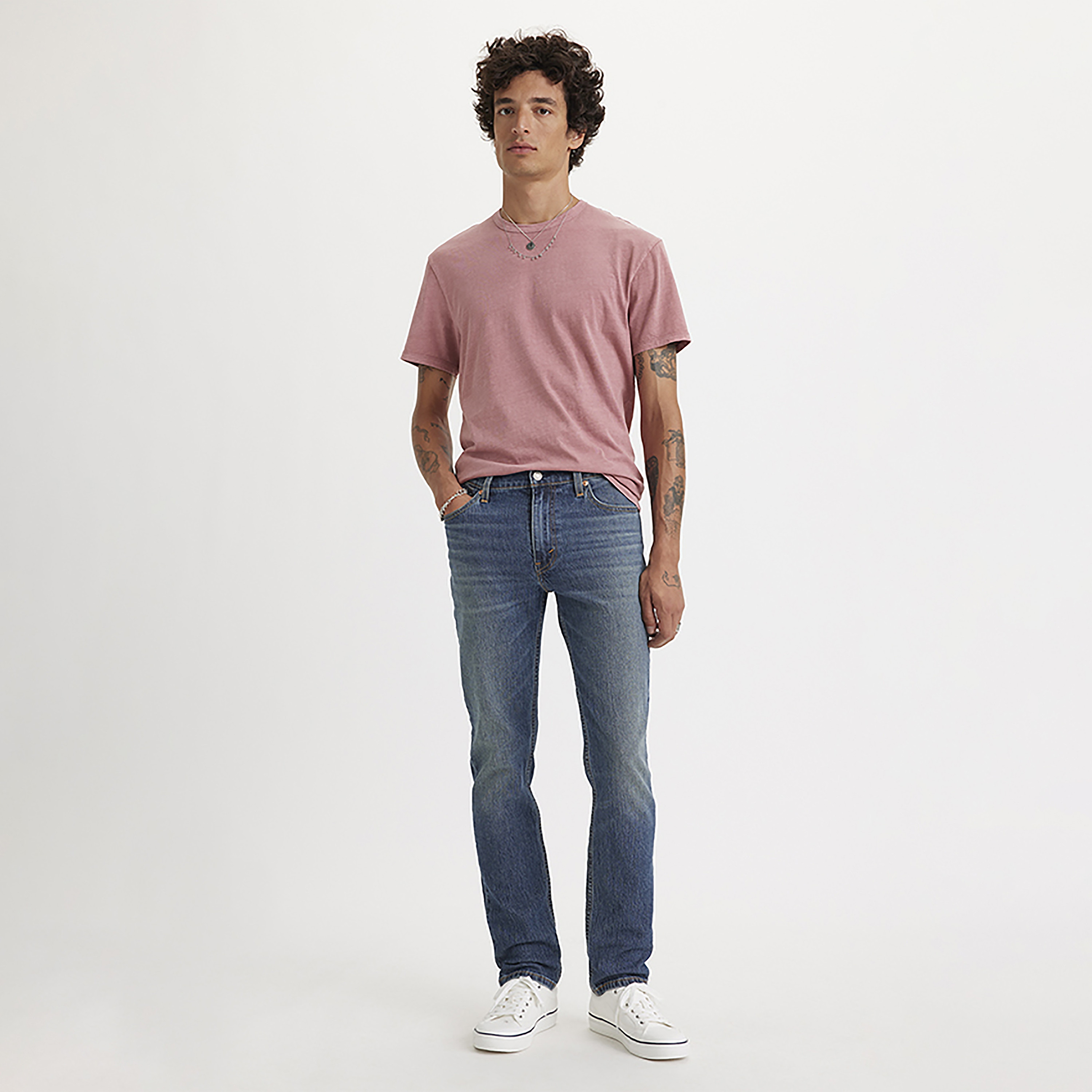 Levi's 511 Slim Fit Blue 5-Pocket Men's Jeans Inseam 34-men-clothing-bottoms-jeans-image-2