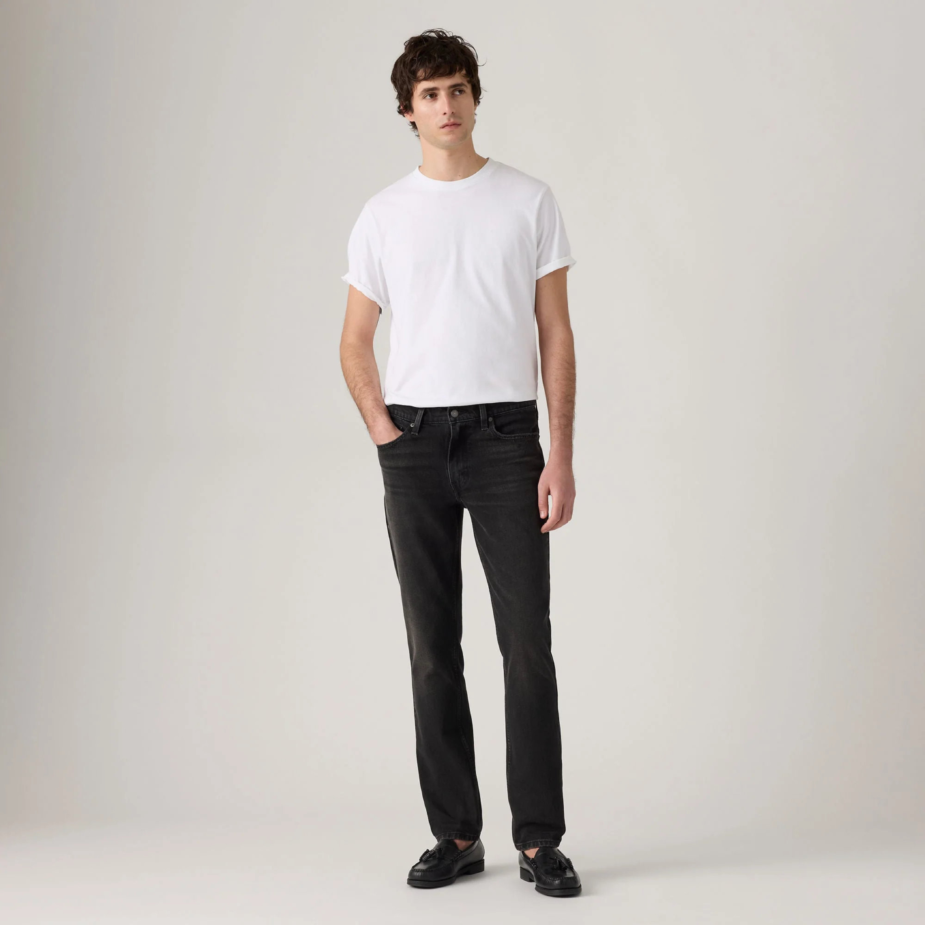 جينز رجالي 511 بقصة ضيقة، أسود بـ 5 جيوب، مقاس 32 من ليفايس-men-clothing-bottoms-jeans-image-2