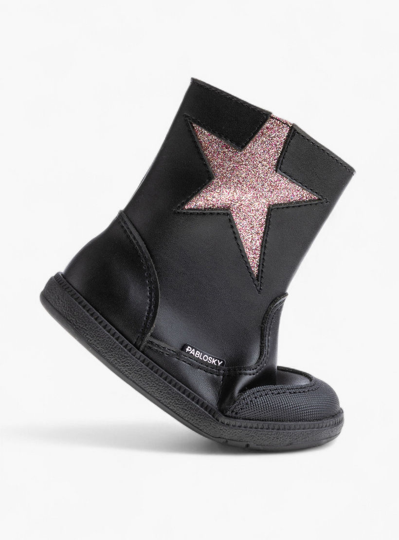 بوت طول الكاحل بزينة نجوم لامعة للبنات من بابلوسكي-girls-shoes-boots-image-5
