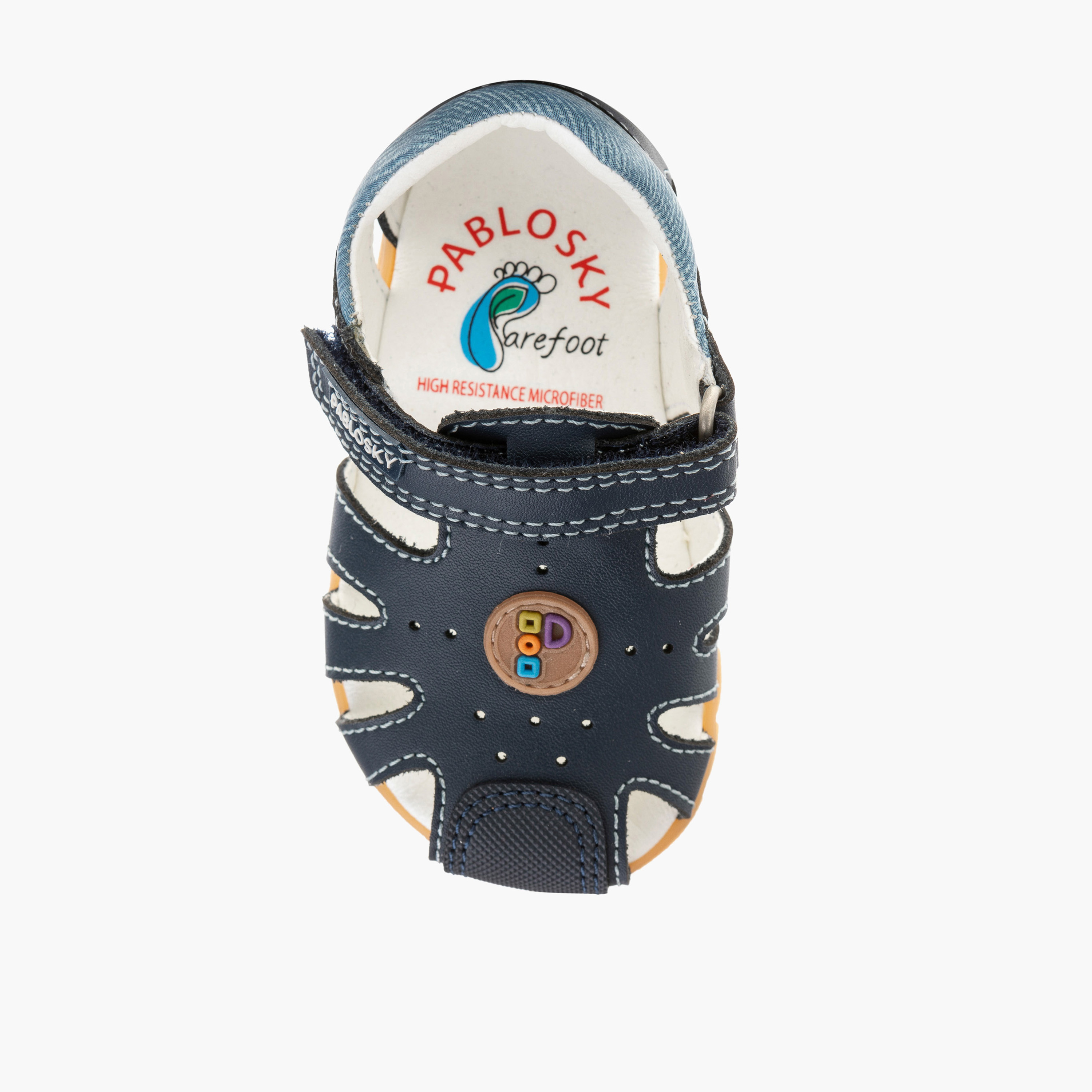 Pablosky Boys' Strap Sandals with Hook and Loop Closure-baby-boys-shoes-sandals-image-4