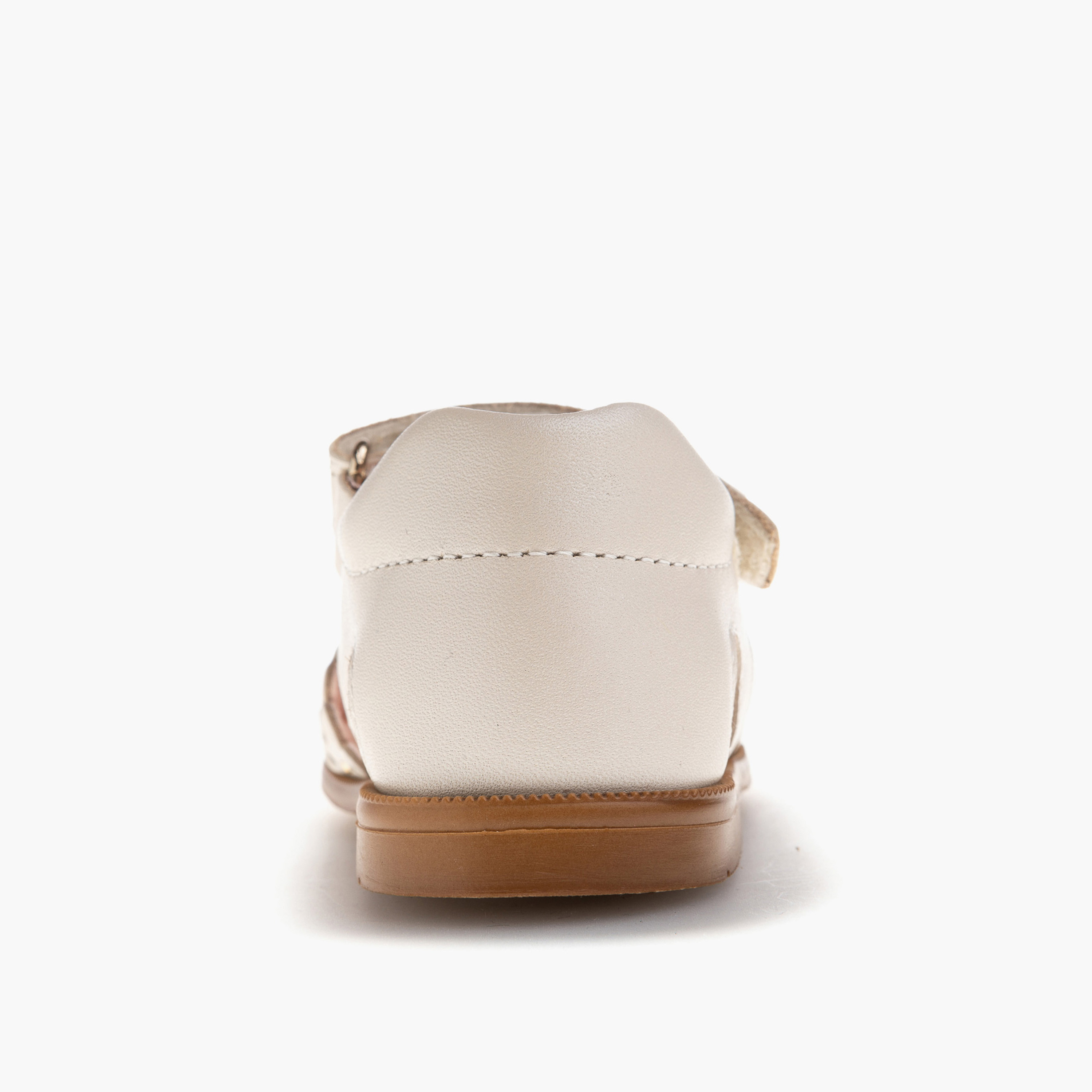 Pablosky Girls' Cutwork Detail Sandals with Hook and Loop Closure-baby-girls-shoes-sandals-image-5