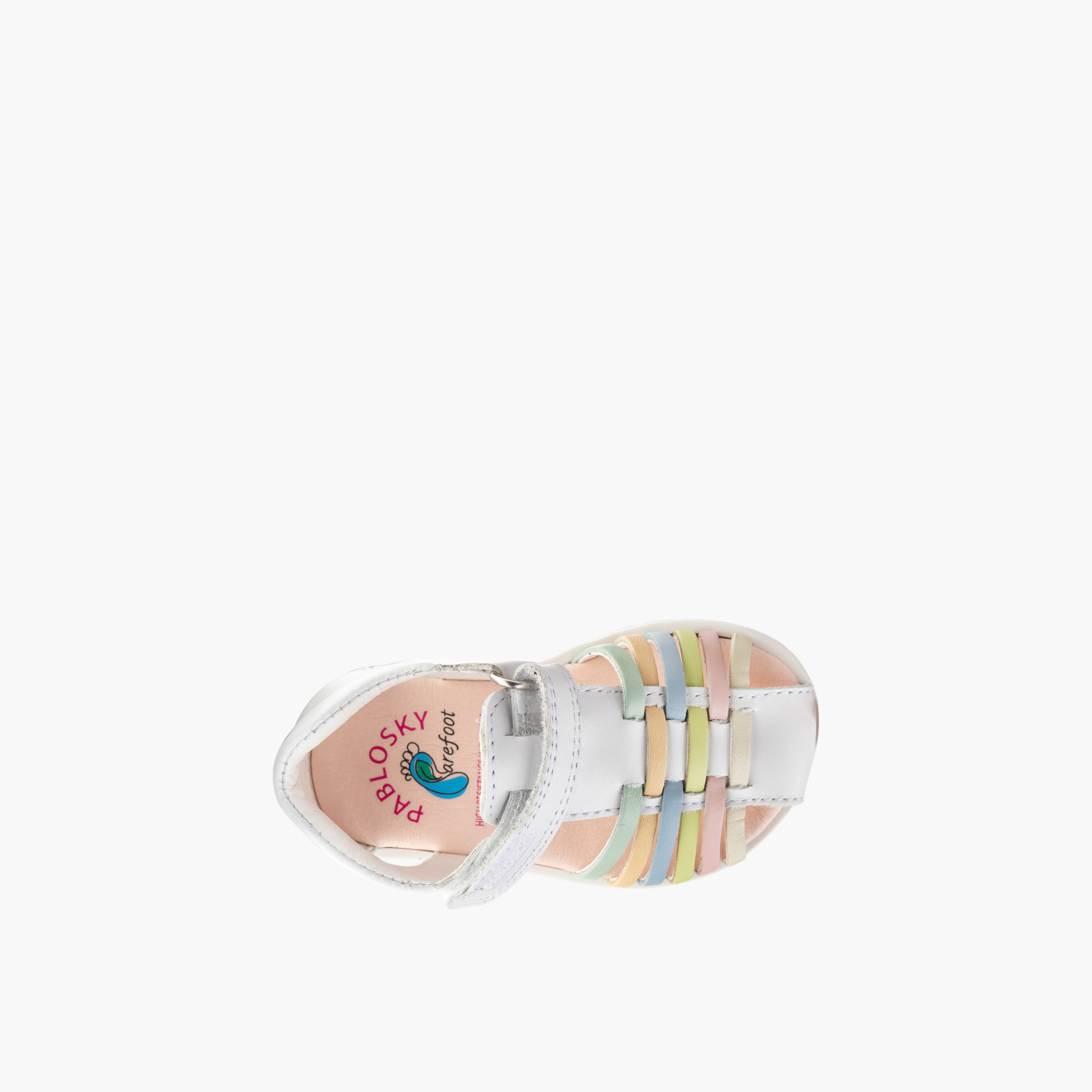 Pablosky Girls' Strap Sandals with Hook and Loop Closure-baby-girls-shoes-sandals-image-4