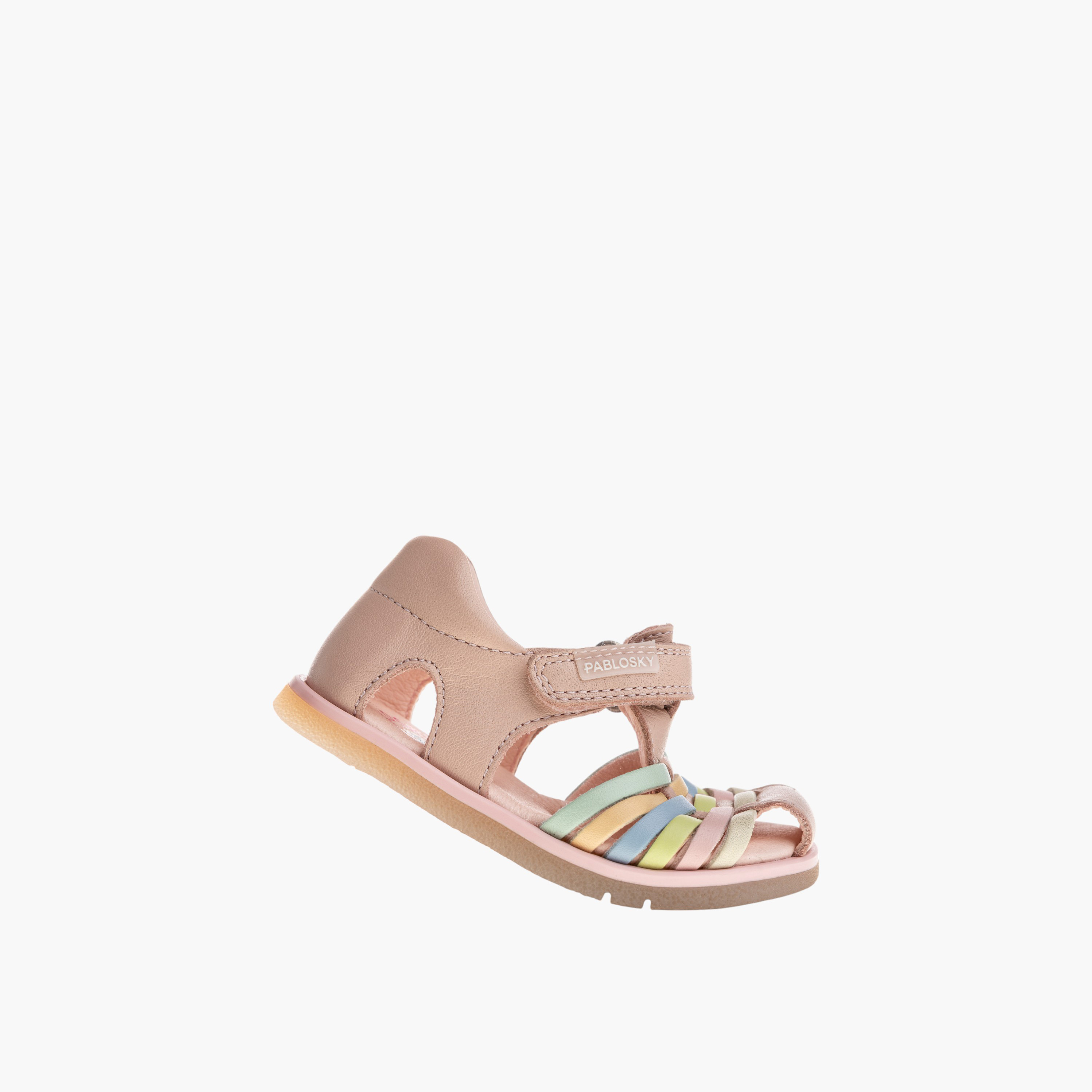 Pablosky Girls' Strap Sandals with Hook and Loop Closure-baby-girls-shoes-sandals-image-5