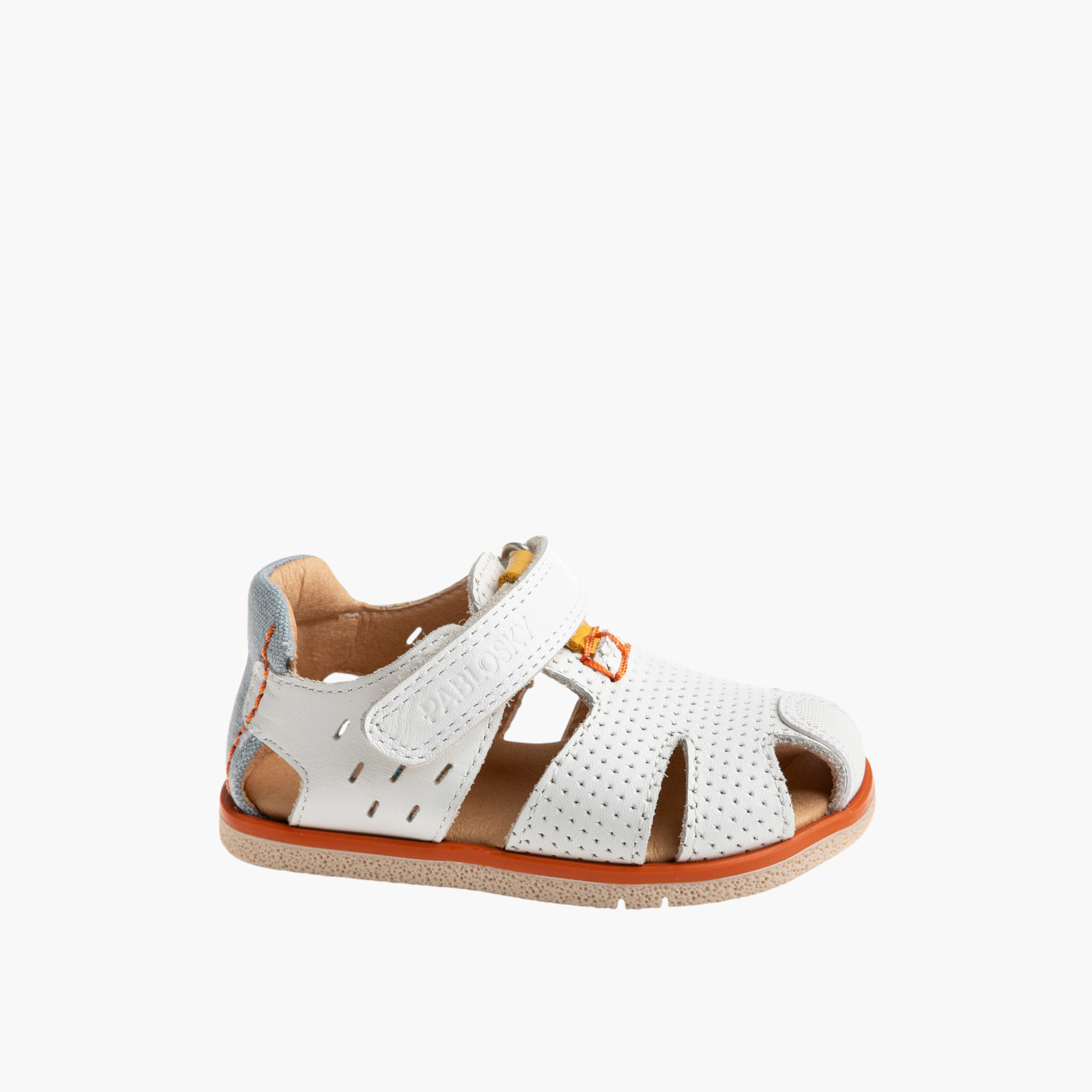 Pablosky Boys' Strap Sandals with Hook and Loop Closure-baby-boys-shoes-sandals-image-1