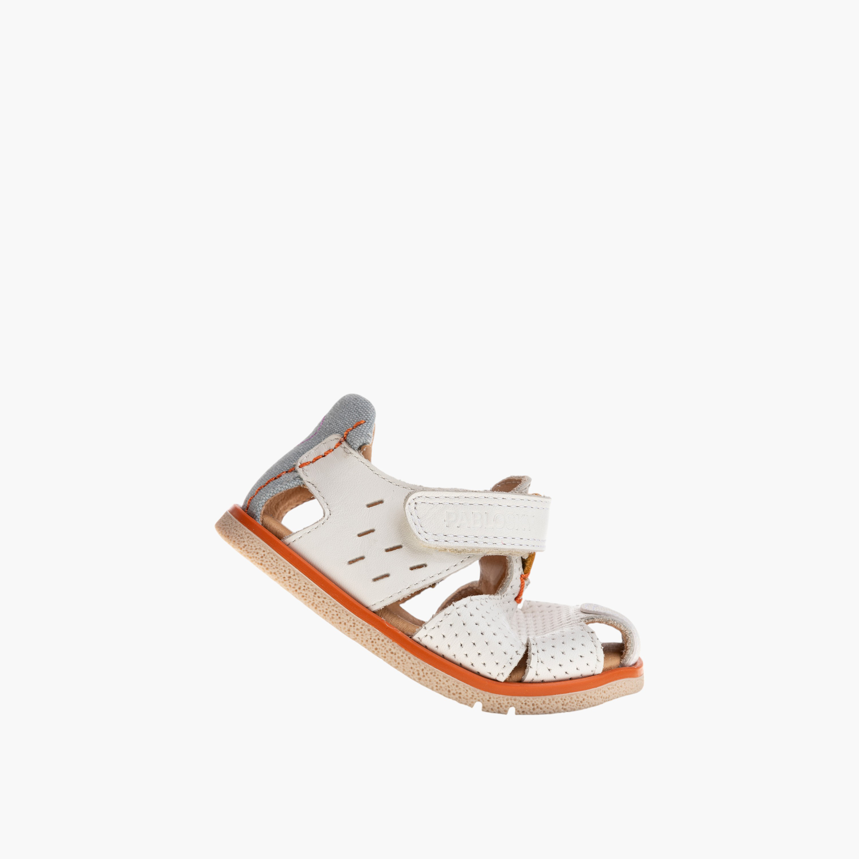 Pablosky Boys' Strap Sandals with Hook and Loop Closure-baby-boys-shoes-sandals-image-5