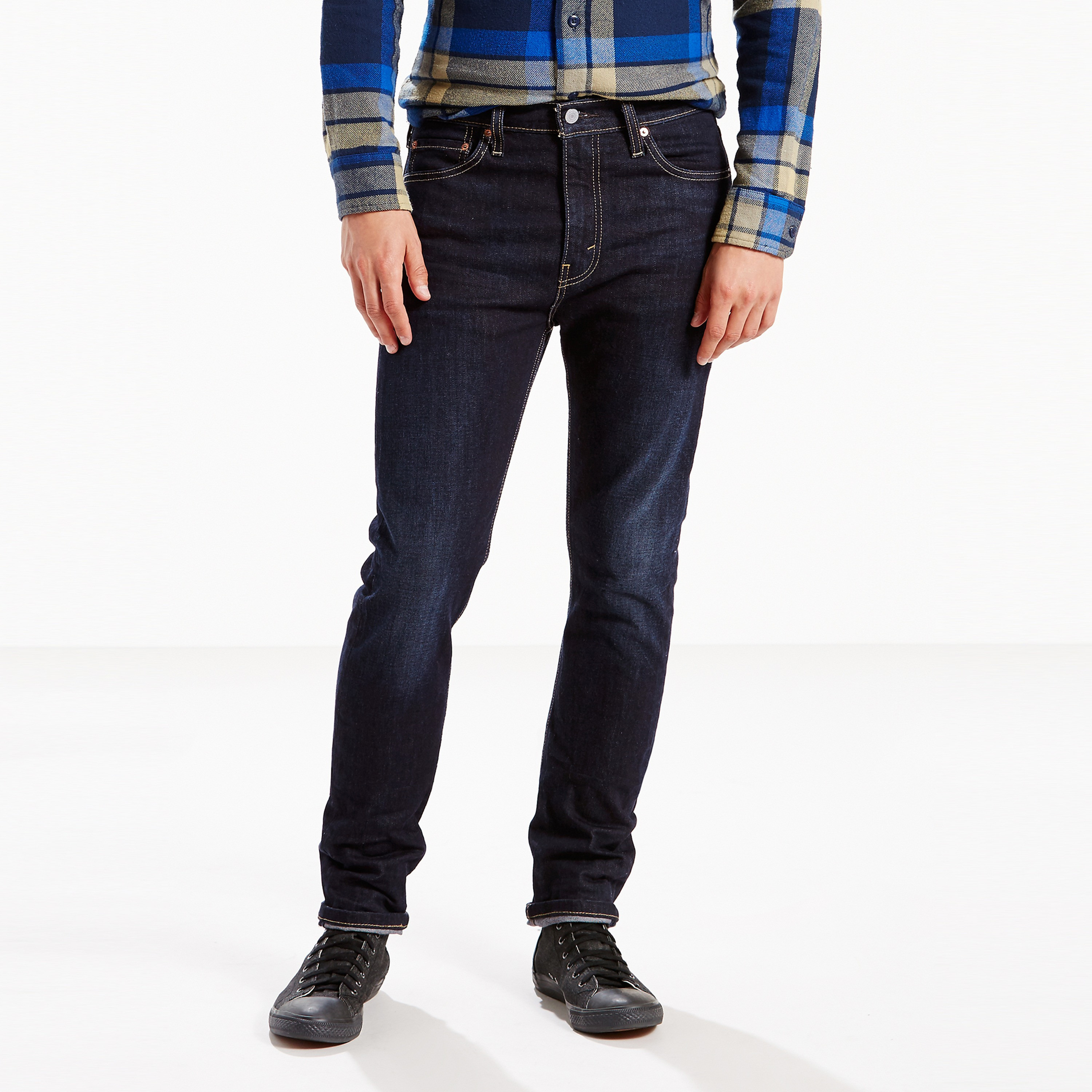 ليفايز - بنطال جينز خصر منخفض تصميم سكيني- أزرق-men-clothing-bottoms-jeans-image-1