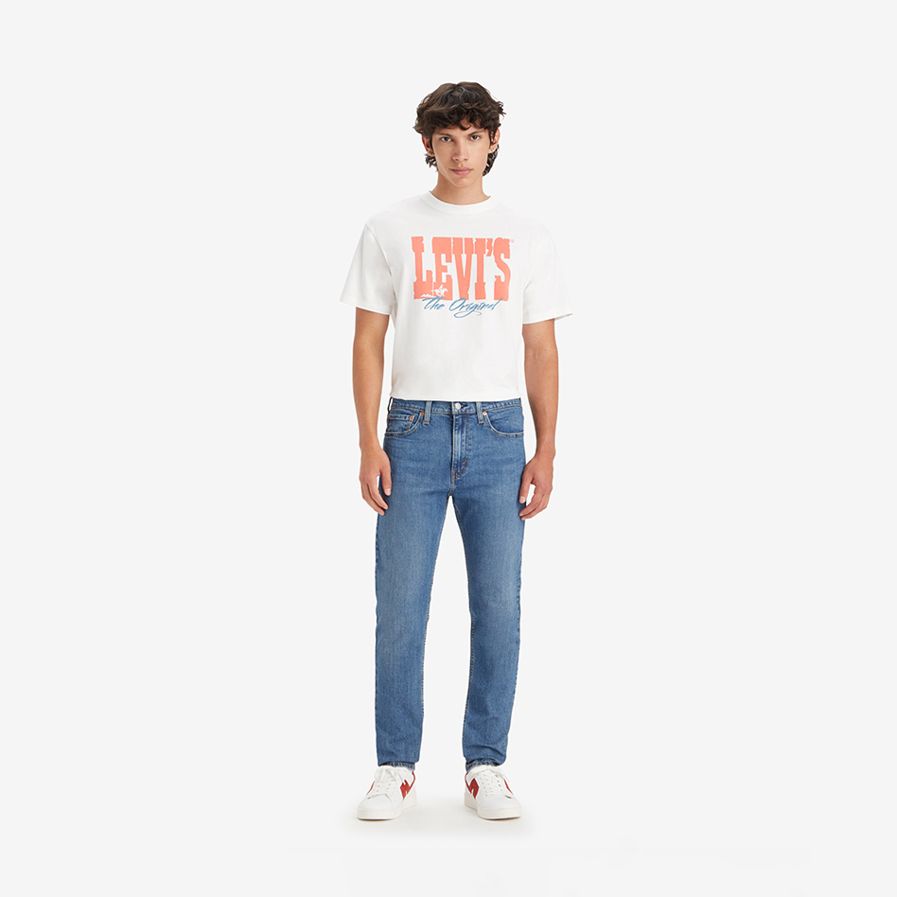 بنطلون جينز رجالي 510 بقصة ضيقة أزرق بخمسة جيوب من ليفايس-men-clothing-bottoms-jeans-image-2