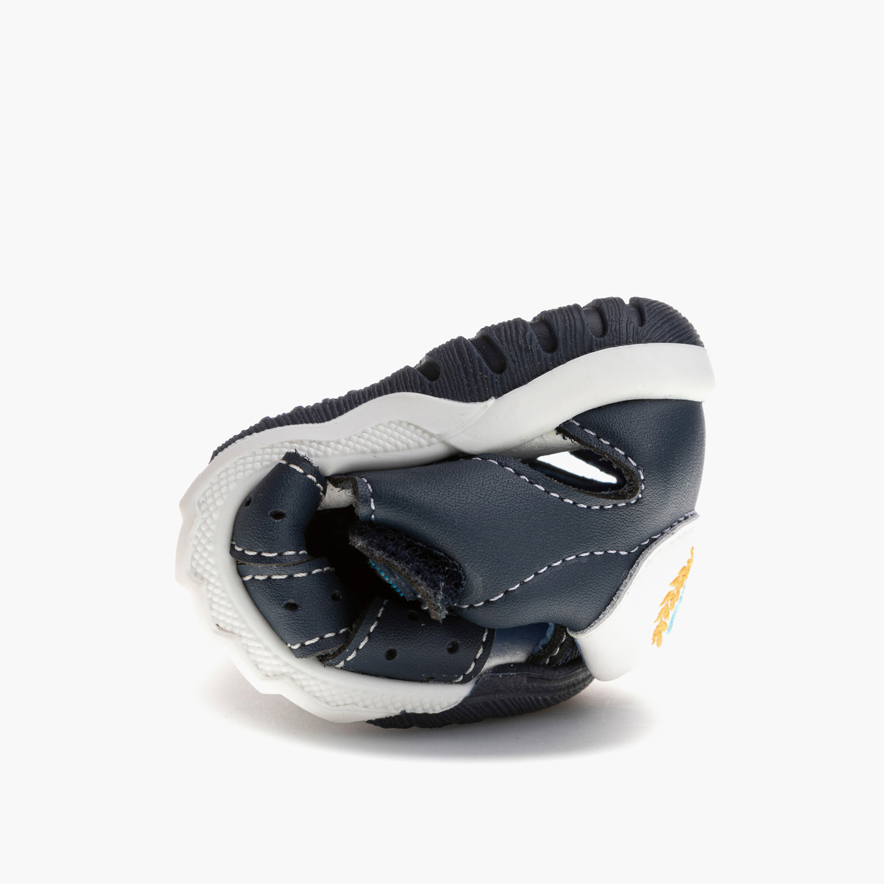 Pablosky Boys' Logo Embroidered Sandals with Hook and Loop Closure-baby-boys-shoes-sandals-image-6