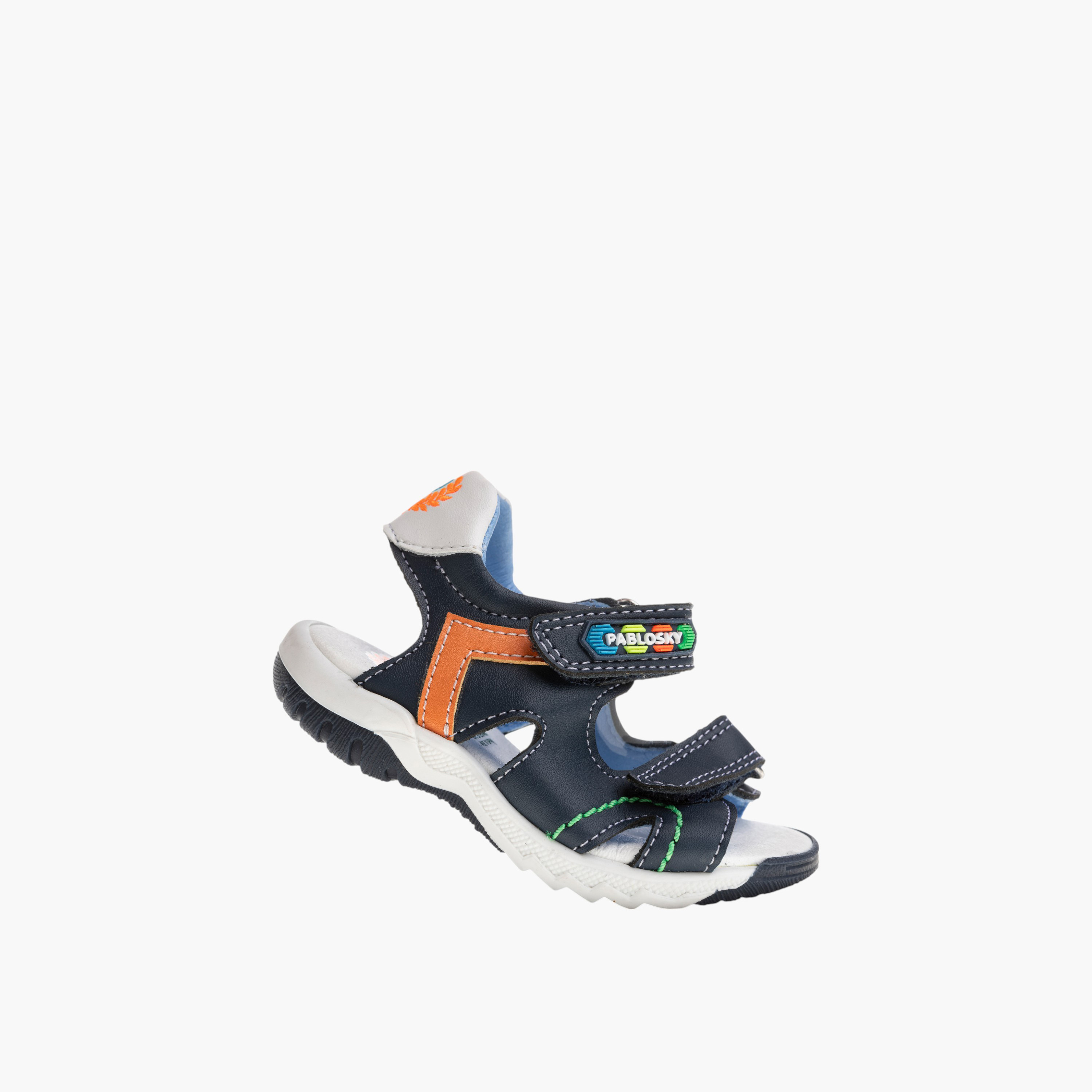 Pablosky Boys' Strap Sandals with Hook and Loop Closure-baby-boys-shoes-sandals-image-5