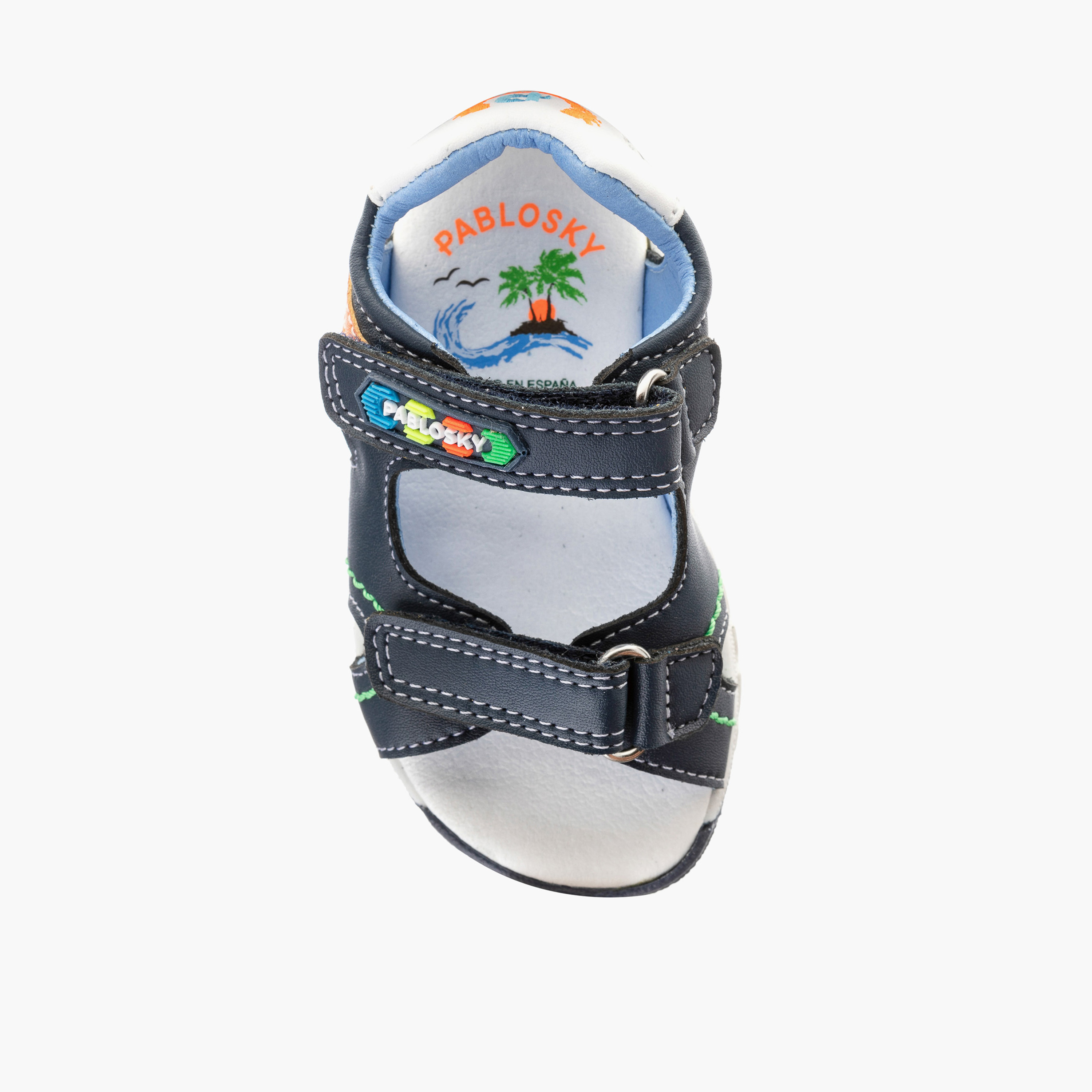 Pablosky Boys' Sandals with Hook and Loop Closure - 055820-baby-boys-shoes-sandals-image-4