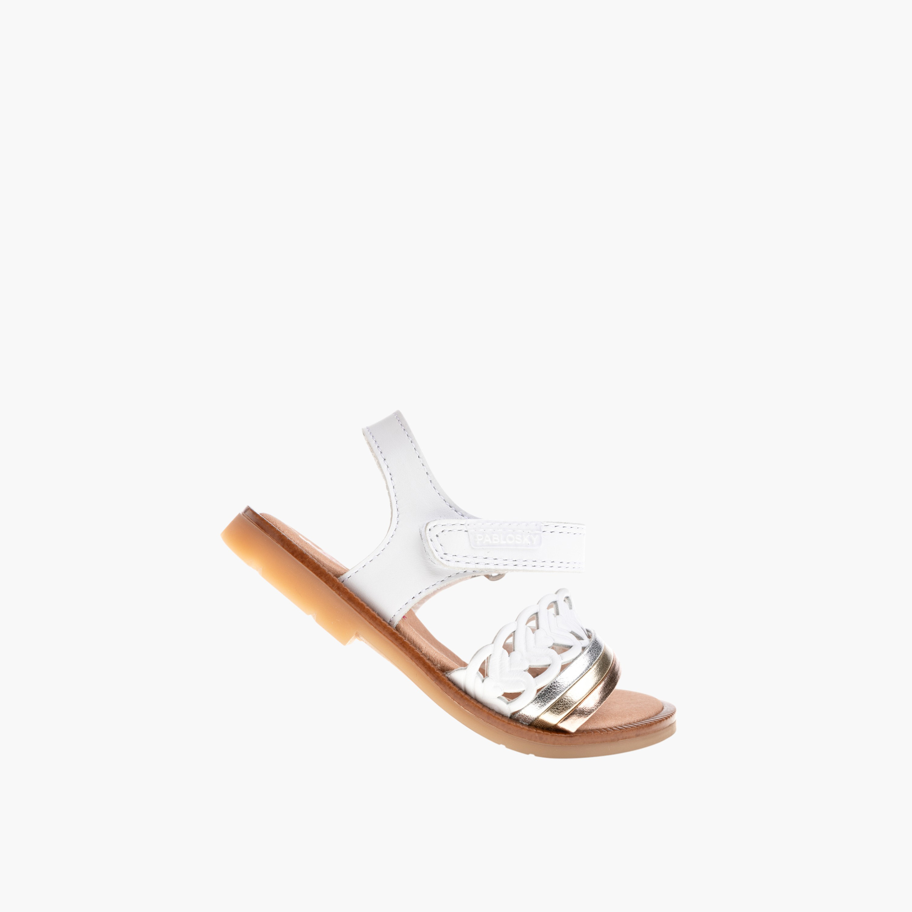 Pablosky Girls' Strap Sandals with Hook and Loop Closure-baby-girls-shoes-sandals-image-5