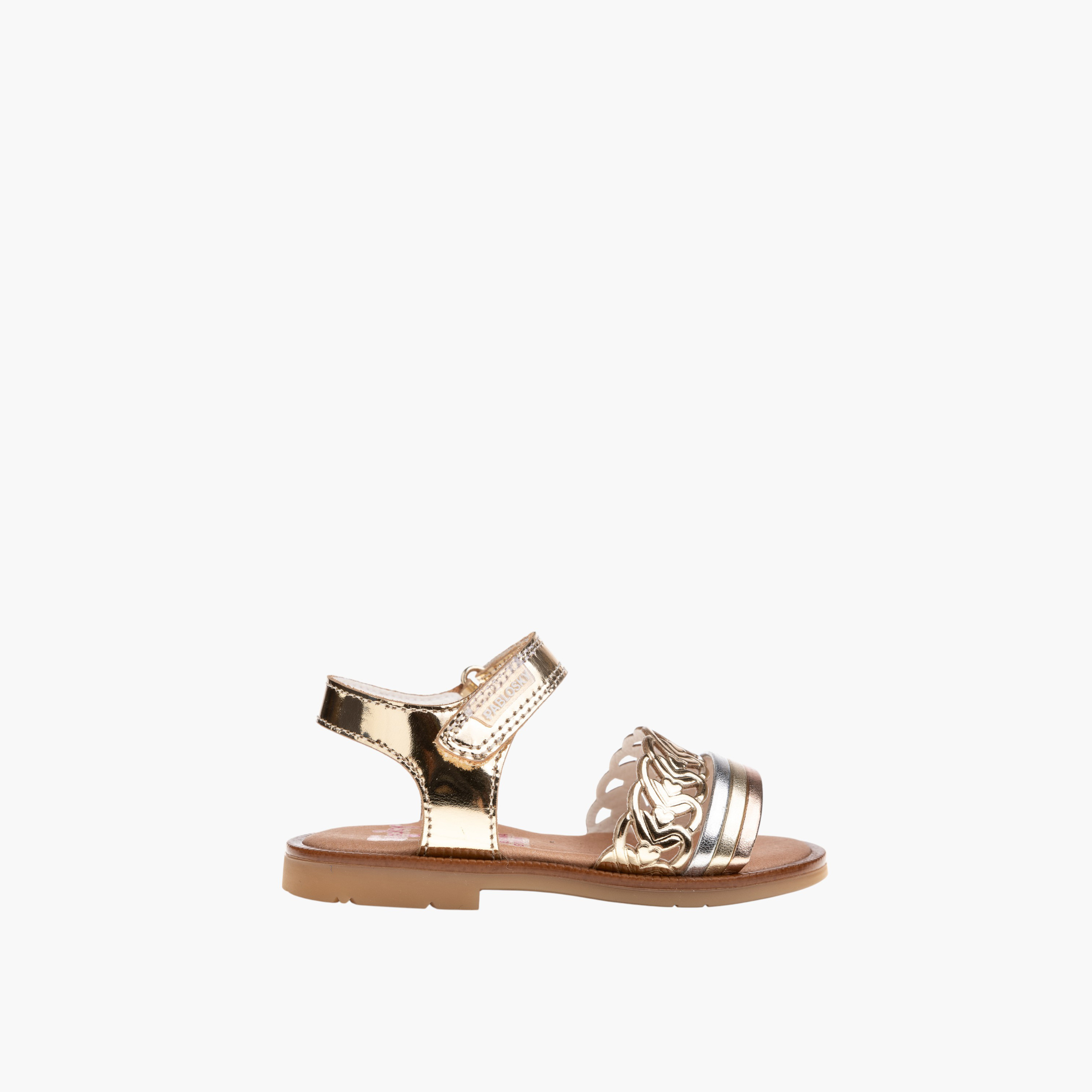 Pablosky Girls' Strap Sandals with Hook and Loop Closure-baby-girls-shoes-sandals-image-2