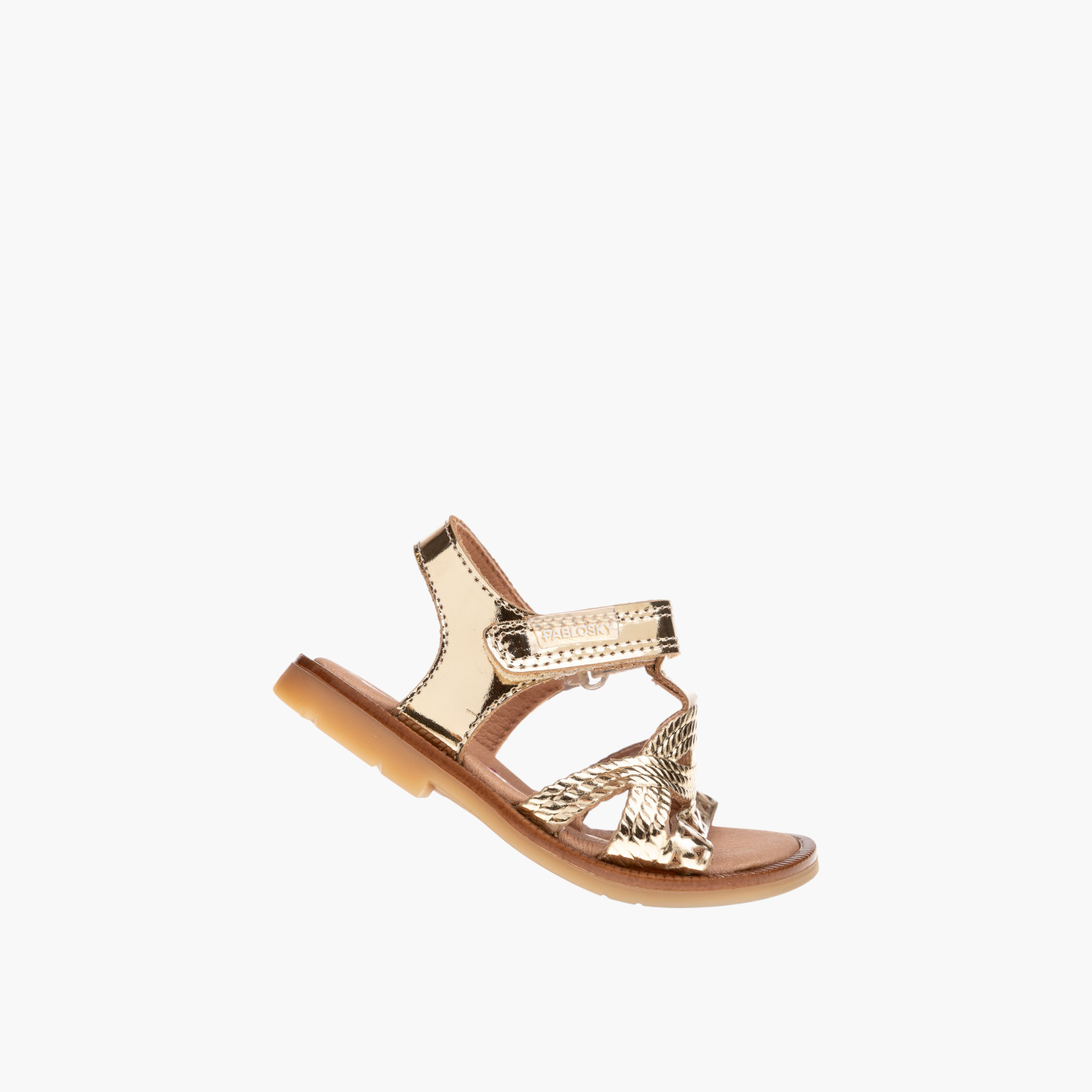 Pablosky Girls' Strap Sandals with Hook and Loop Closure-baby-girls-shoes-sandals-image-5