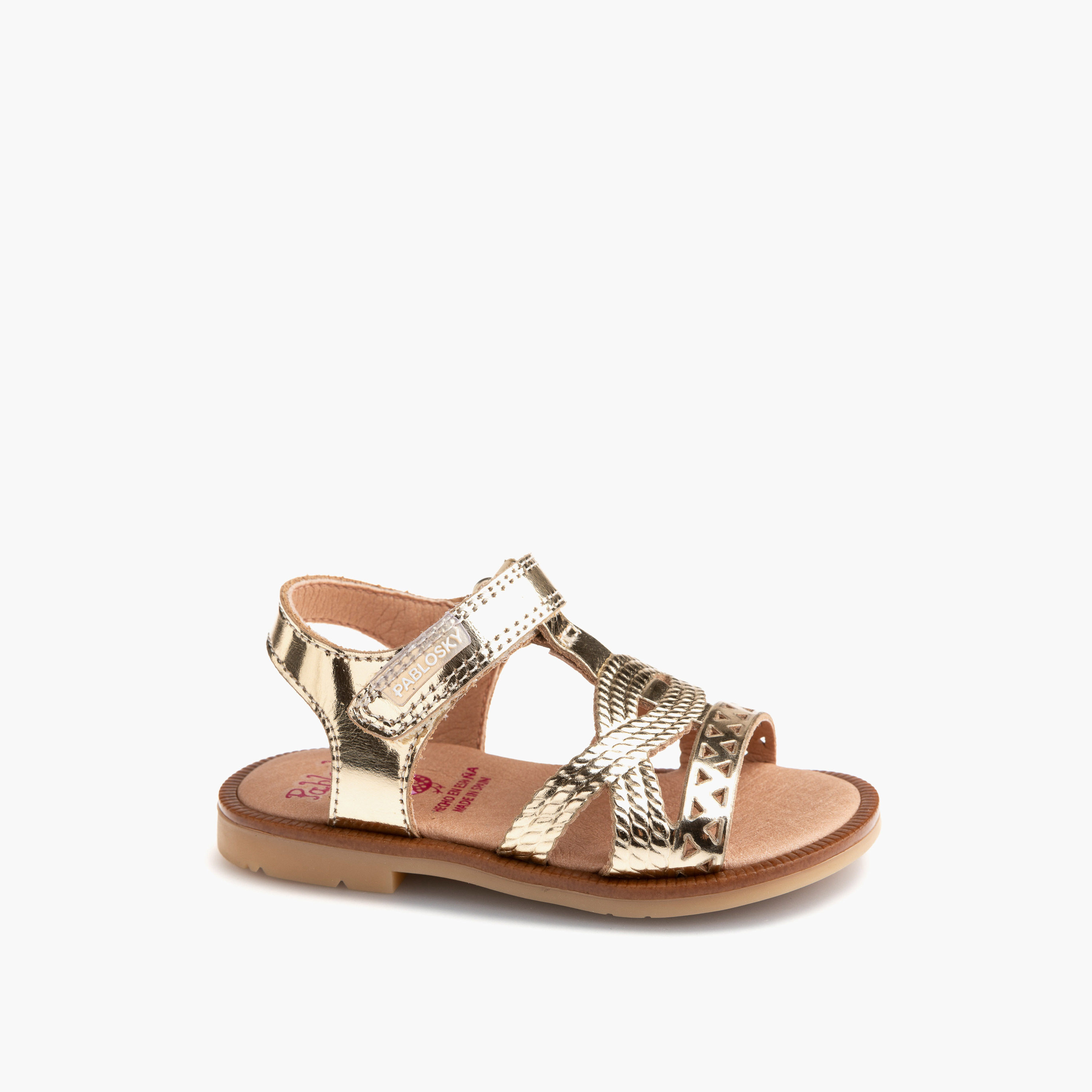 صندل بأحزمة وشريط إغلاق لاصق للبنات من بابلوسكي-baby-girls-shoes-sandals-image-6