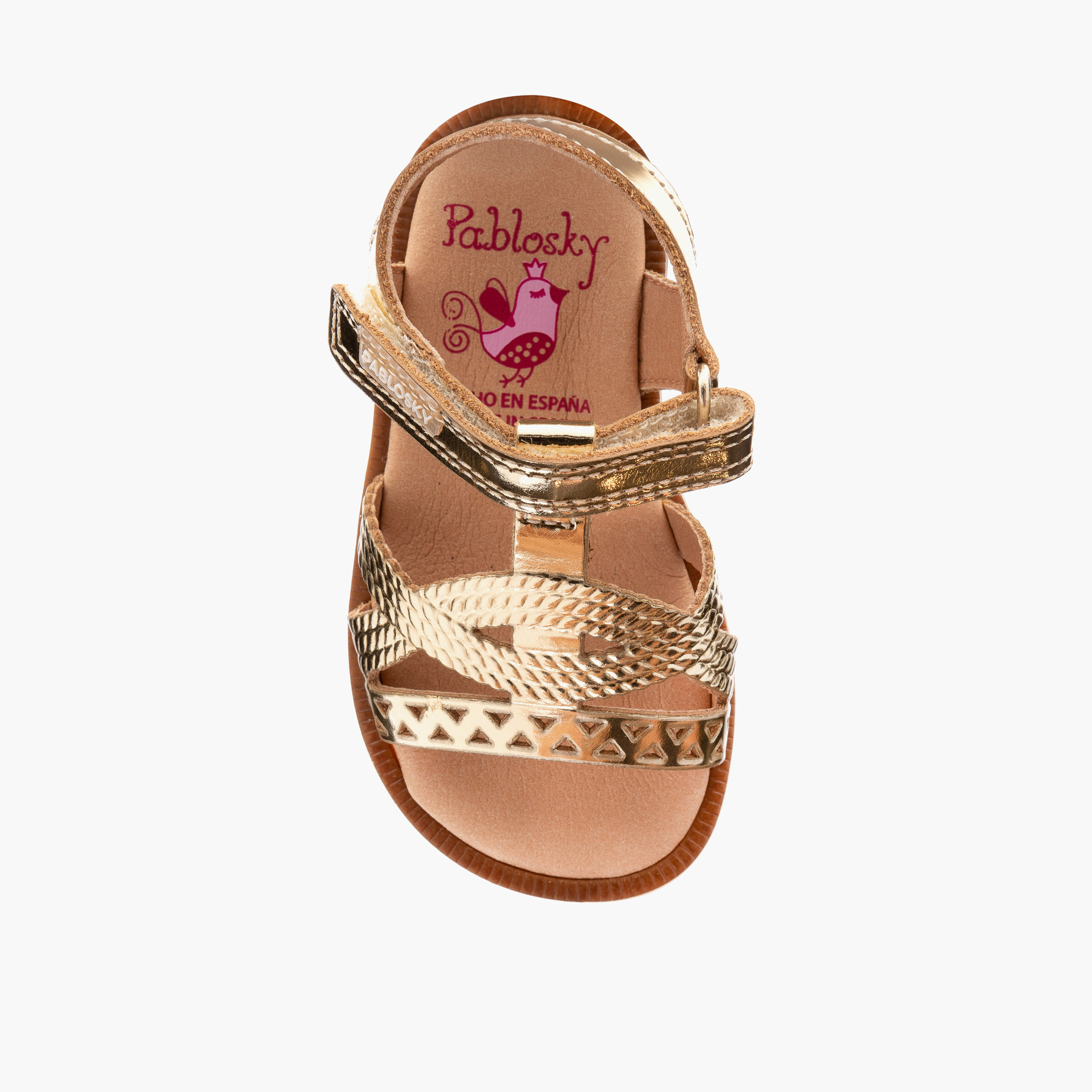 صندل بأحزمة وشريط إغلاق لاصق للبنات من بابلوسكي-baby-girls-shoes-sandals-image-3