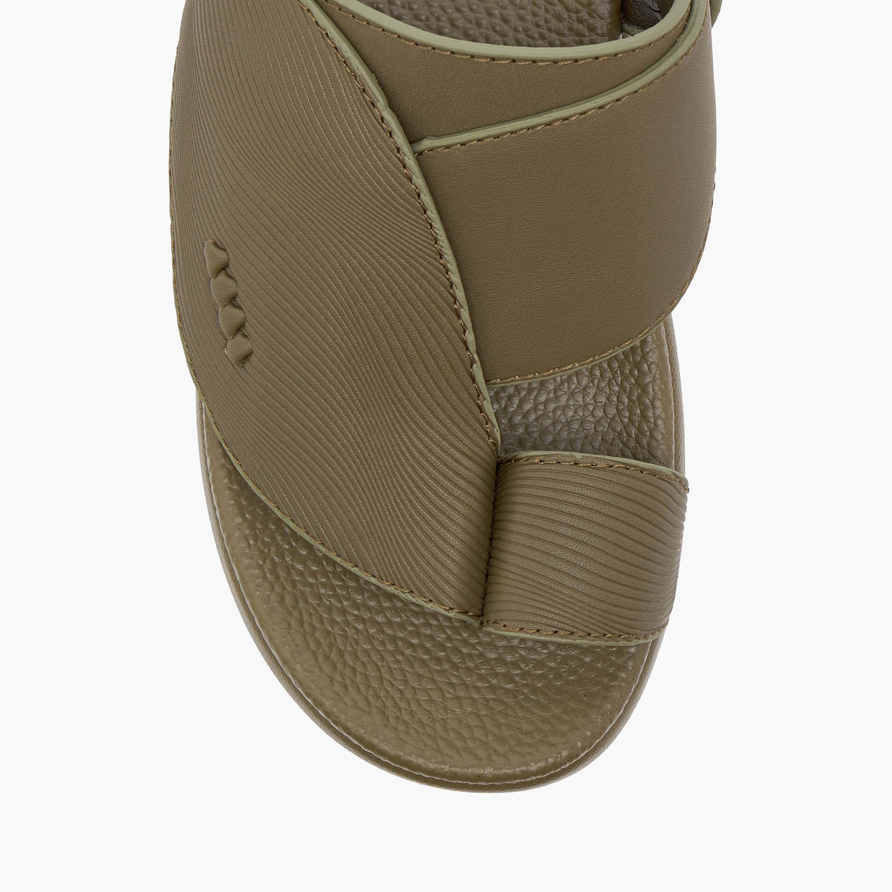 Al Waha Textured Slip-On Arabic Sandals with Toe Loop Detail-boys-shoes-sandals-image-3