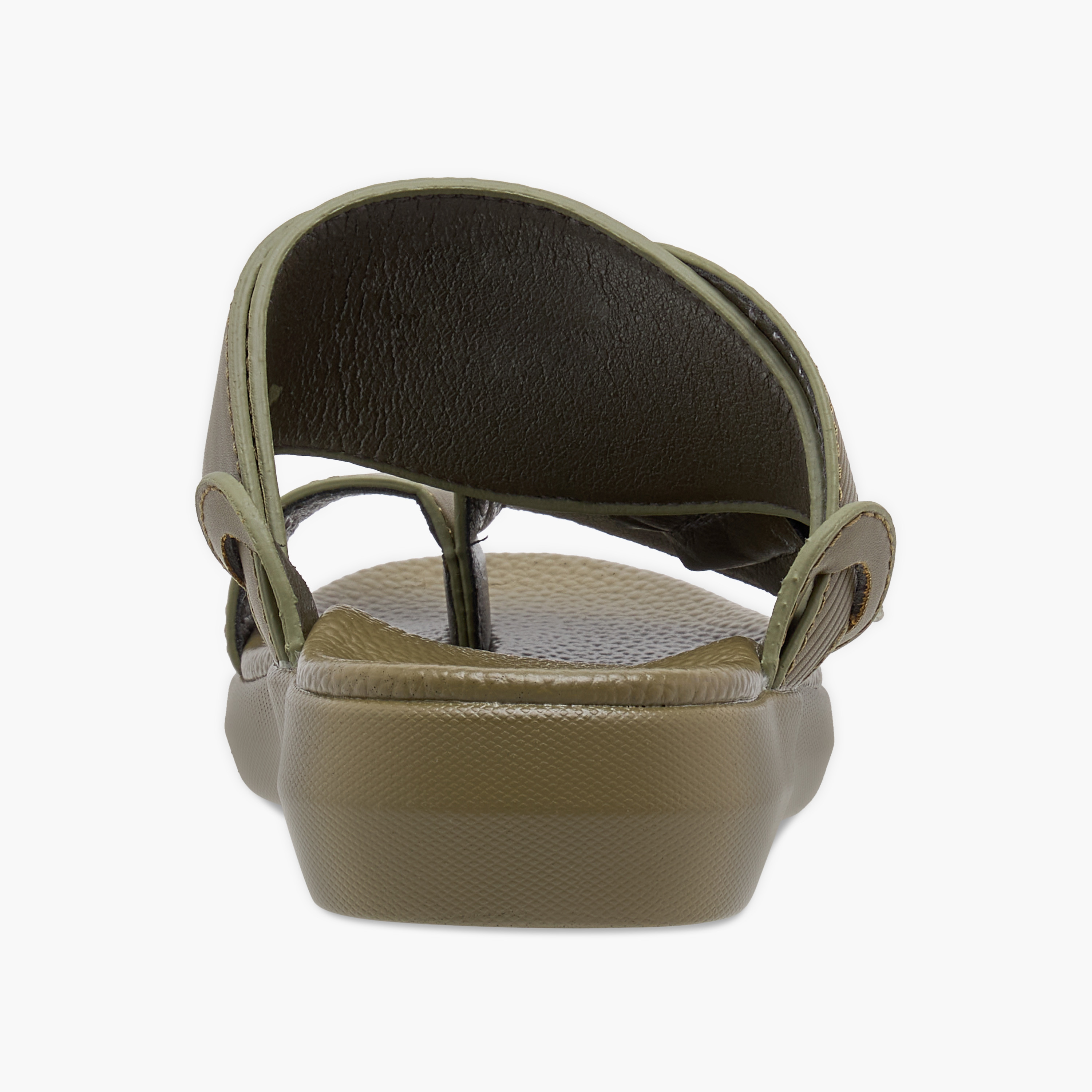 Al Waha Textured Slip-On Arabic Sandals with Toe Loop Detail-boys-shoes-sandals-image-4