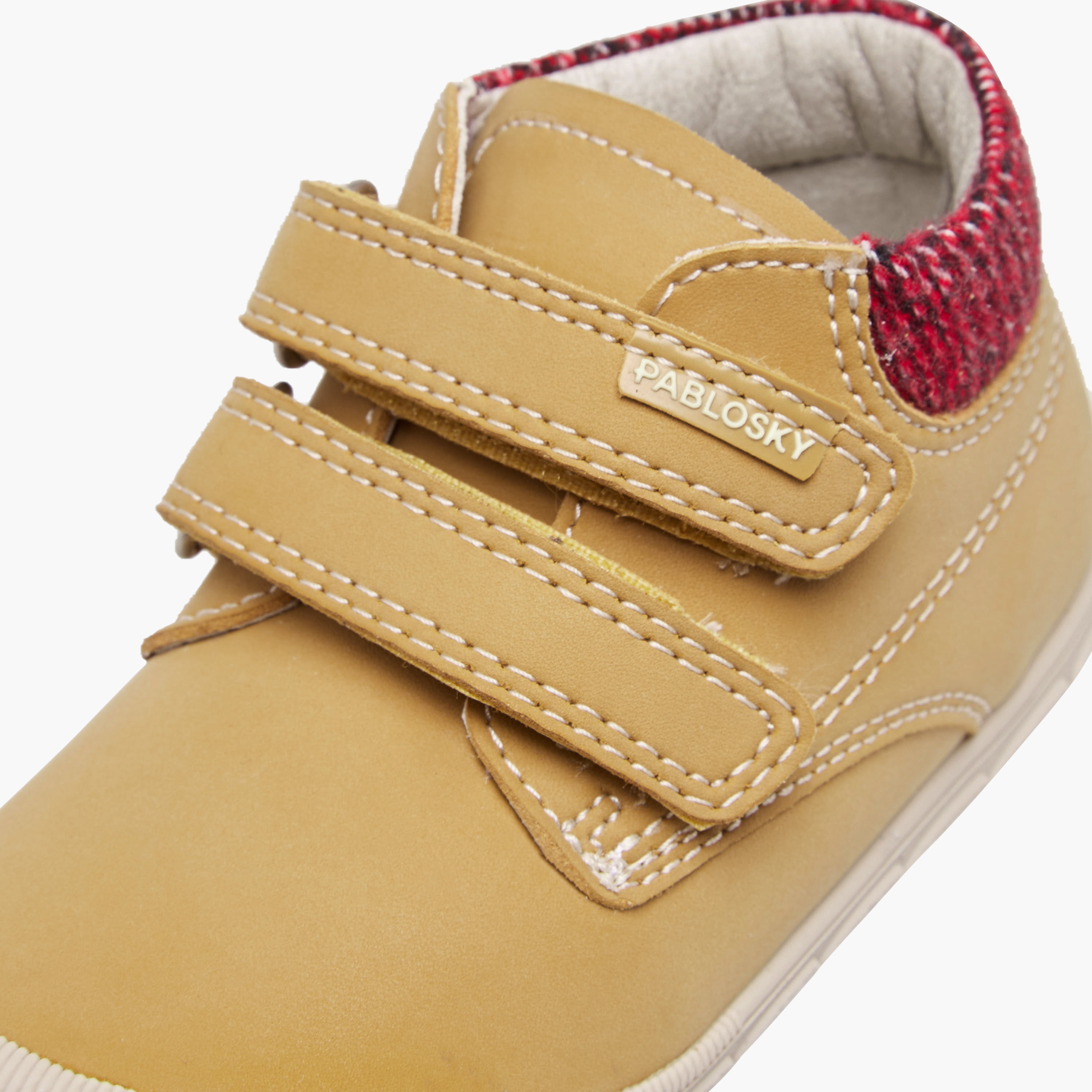 Pablosky Boys' High Top Sneakers with Hook and Loop Closure - Synthetic-baby-boys-shoes-closedshoes-image-4