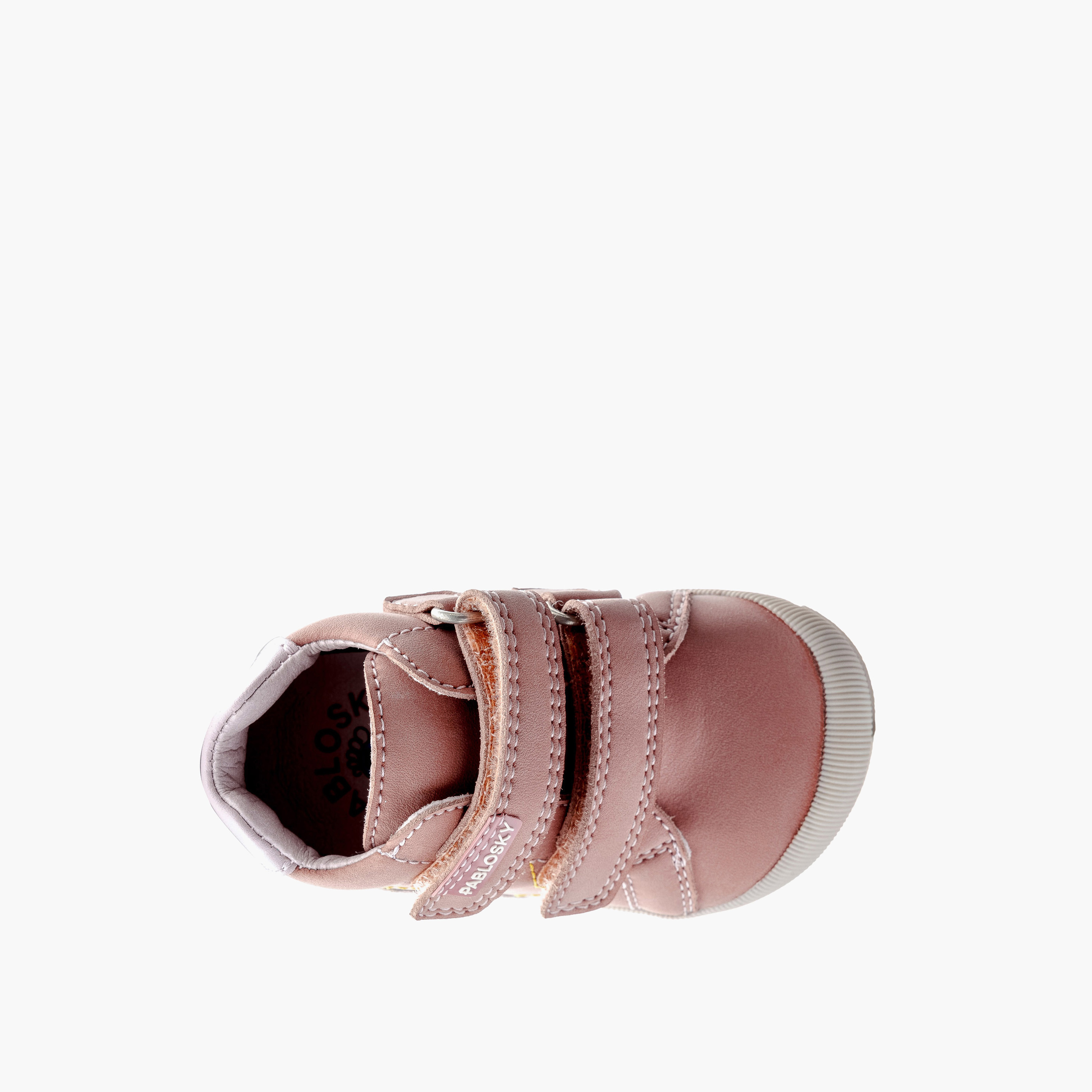 Pablosky Girls' High Top Sneakers with Hook and Loop Closure - 059574-baby-girls-shoes-closedshoes-image-4