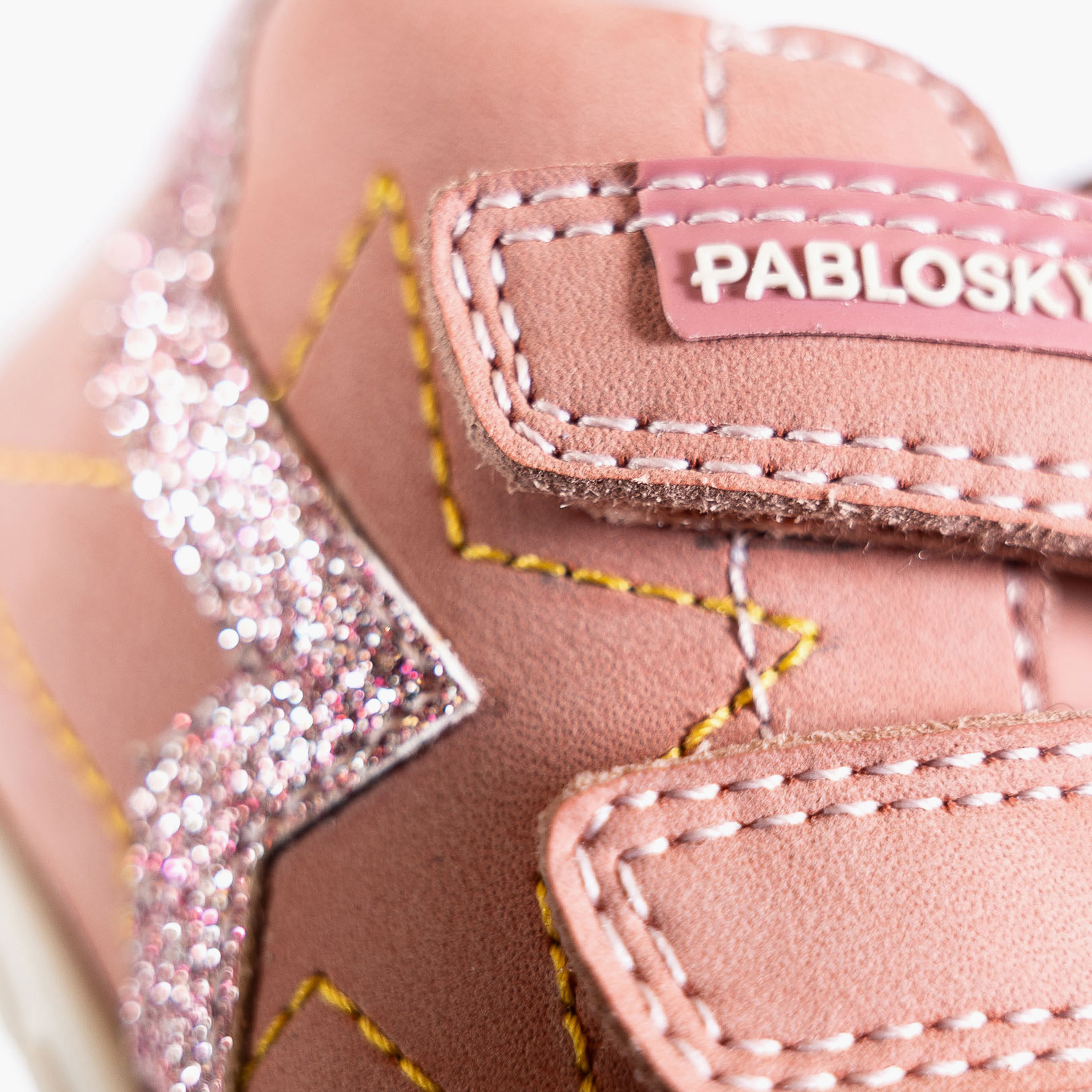 Pablosky Girls' High Top Sneakers with Hook and Loop Closure - 059574-baby-girls-shoes-closedshoes-image-7