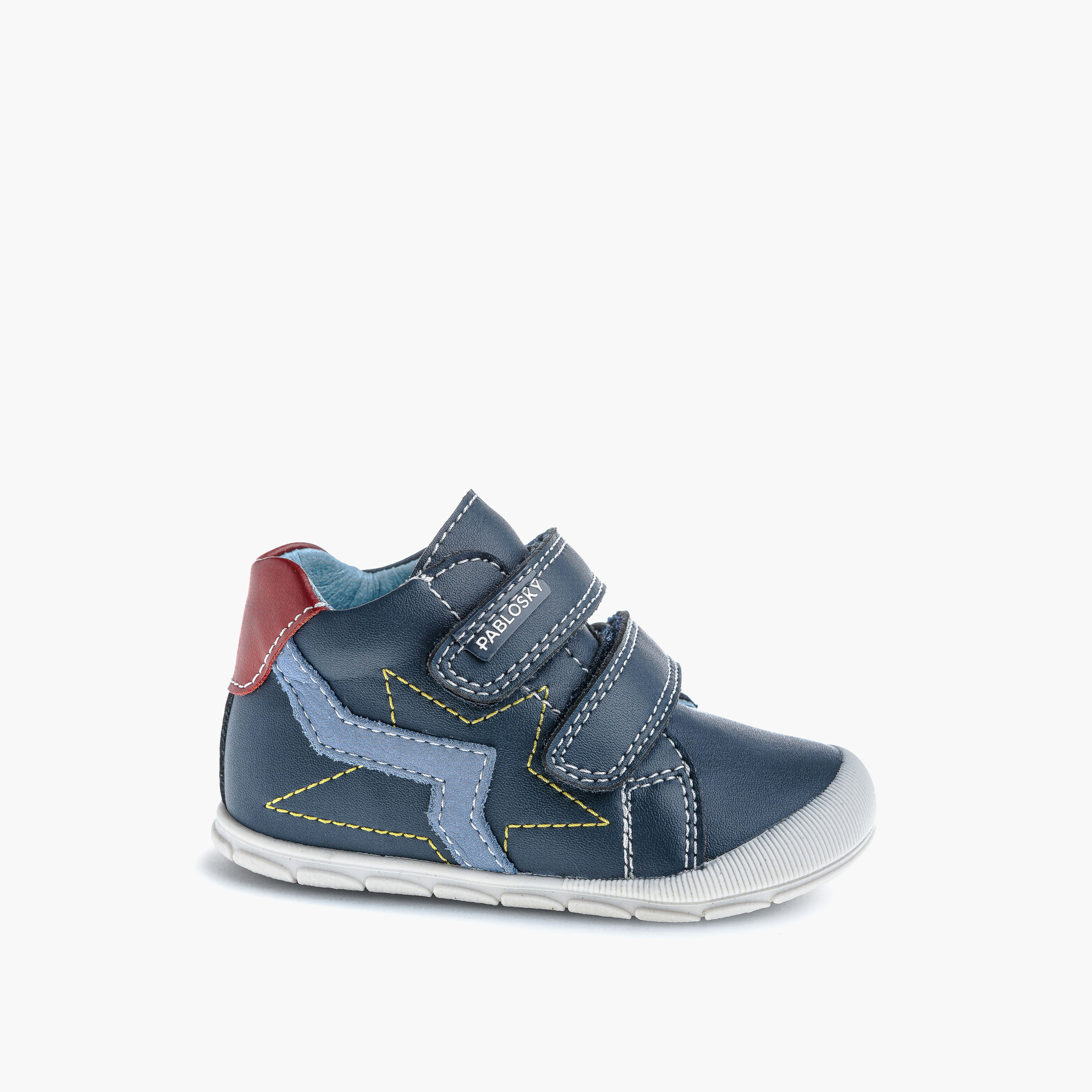 Pablosky Boys' High Top Sneakers with Hook and Loop Closure - 059620-baby-boys-shoes-closedshoes-image-1