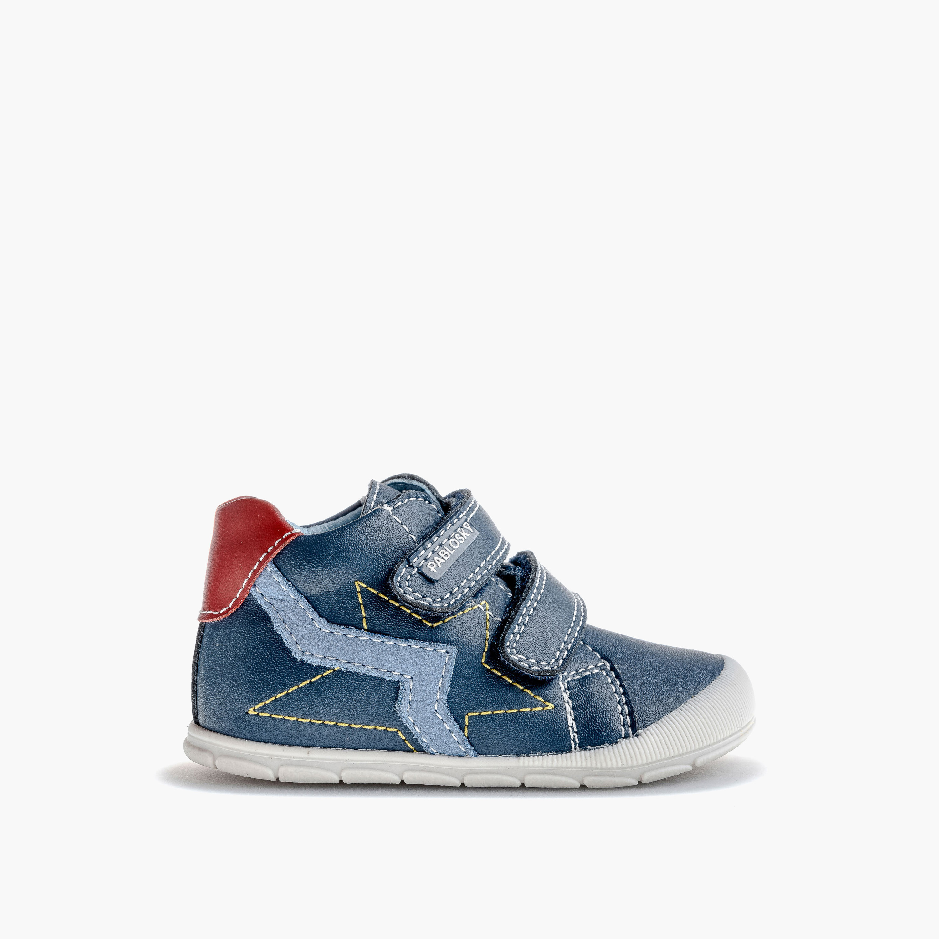 Pablosky Boys' High Top Sneakers with Hook and Loop Closure - 059620-baby-boys-shoes-closedshoes-image-2