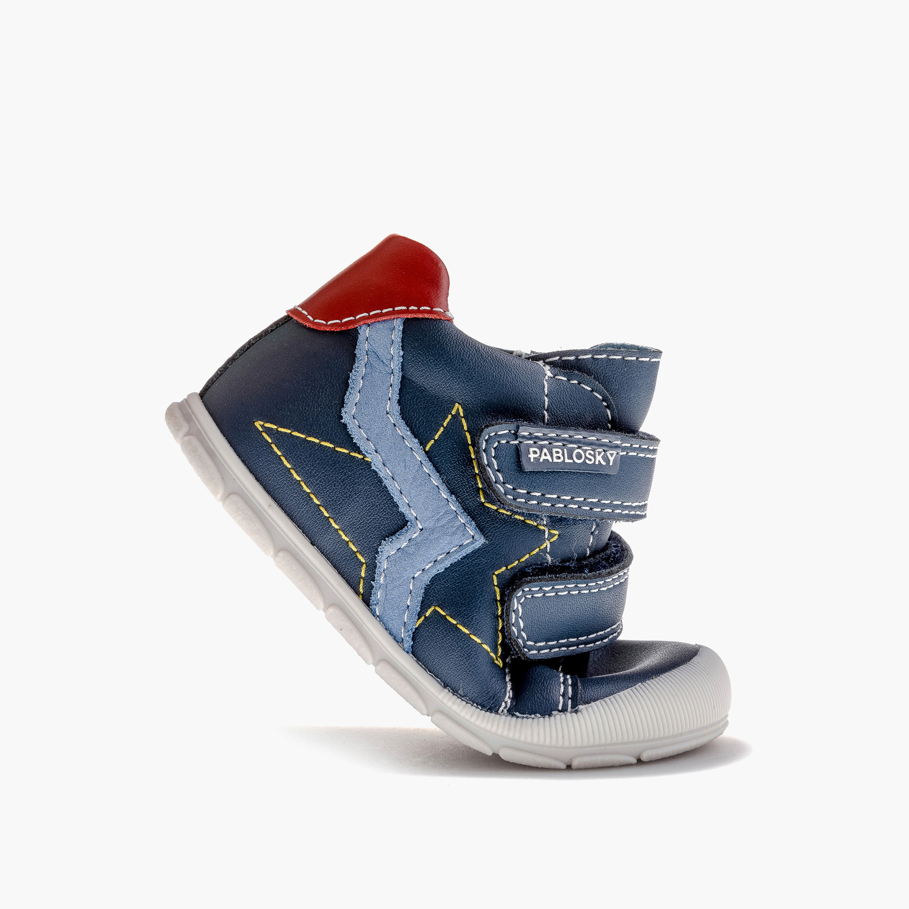 Pablosky Boys' High Top Sneakers with Hook and Loop Closure - 059620-baby-boys-shoes-closedshoes-image-5