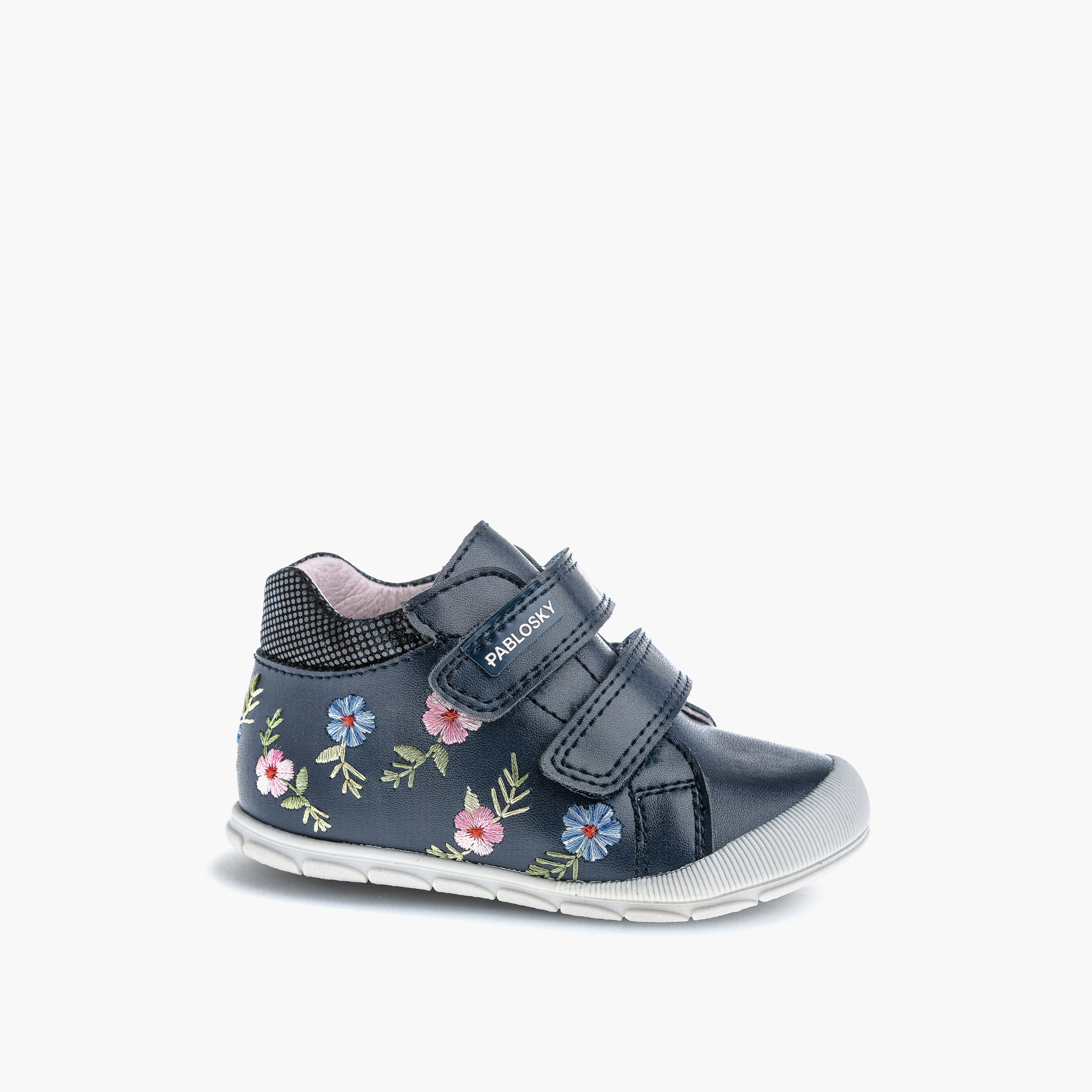 Pablosky Girls' High Top Sneakers with Hook and Loop Closure - 059725-baby-girls-shoes-closedshoes-image-1