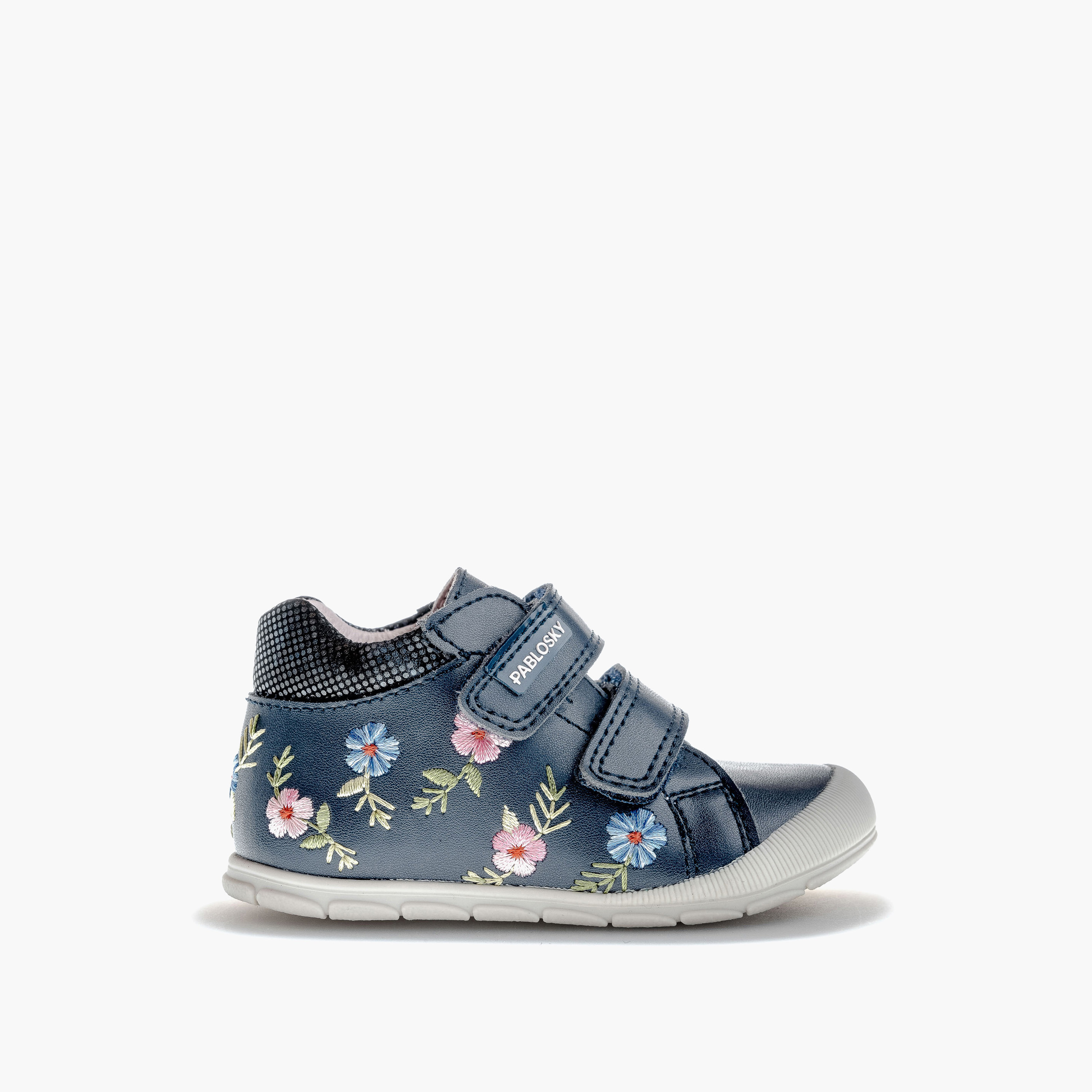Pablosky Girls' High Top Sneakers with Hook and Loop Closure - 059725-baby-girls-shoes-closedshoes-image-2