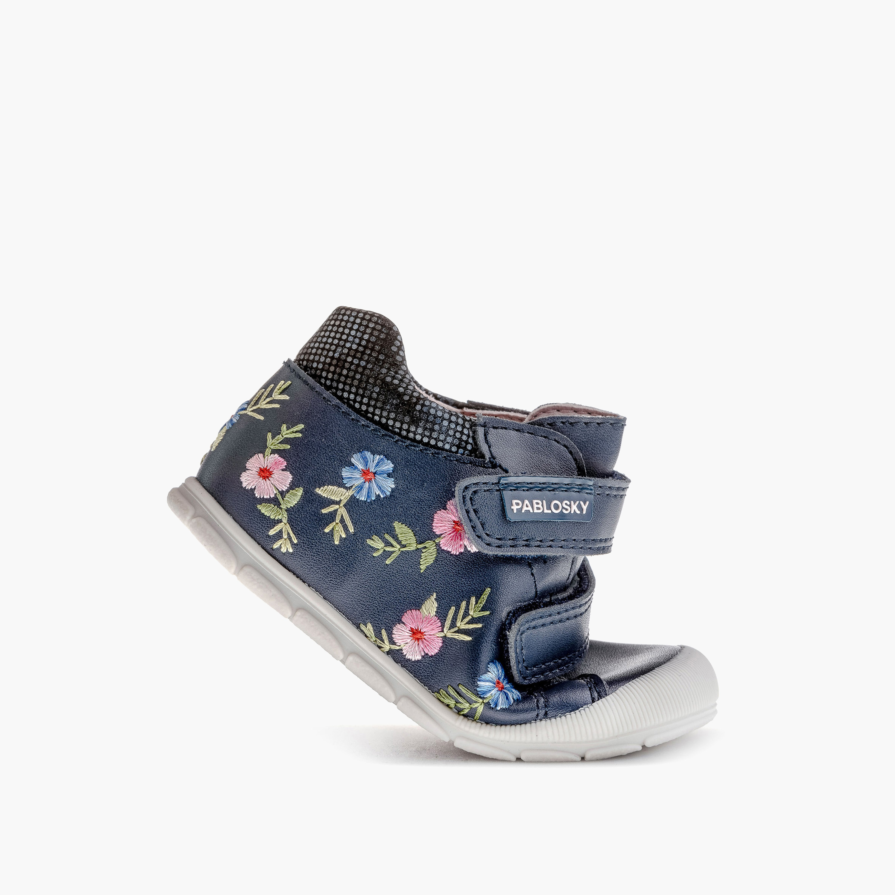 Pablosky Girls' High Top Sneakers with Hook and Loop Closure - 059725-baby-girls-shoes-closedshoes-image-5