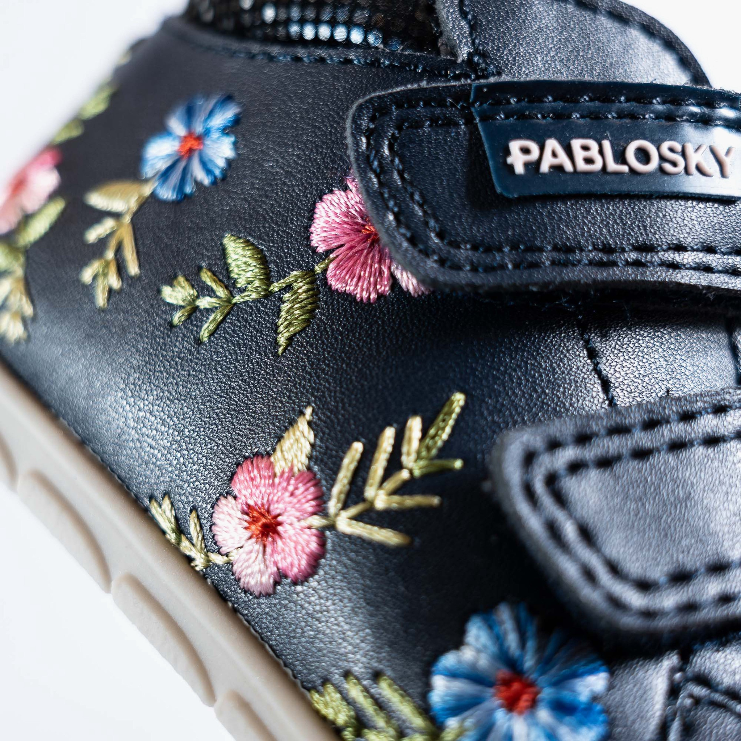 Pablosky Girls' High Top Sneakers with Hook and Loop Closure - 059725-baby-girls-shoes-closedshoes-image-7