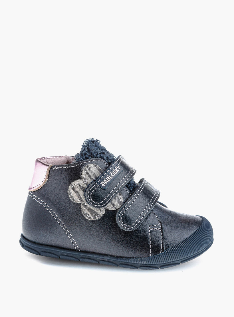 حذاء سنيكرز برقبة عالية وشريط إغلاق لاصق للبنات من بابلوسكي - 059775-baby-girls-shoes-closedshoes-image-1