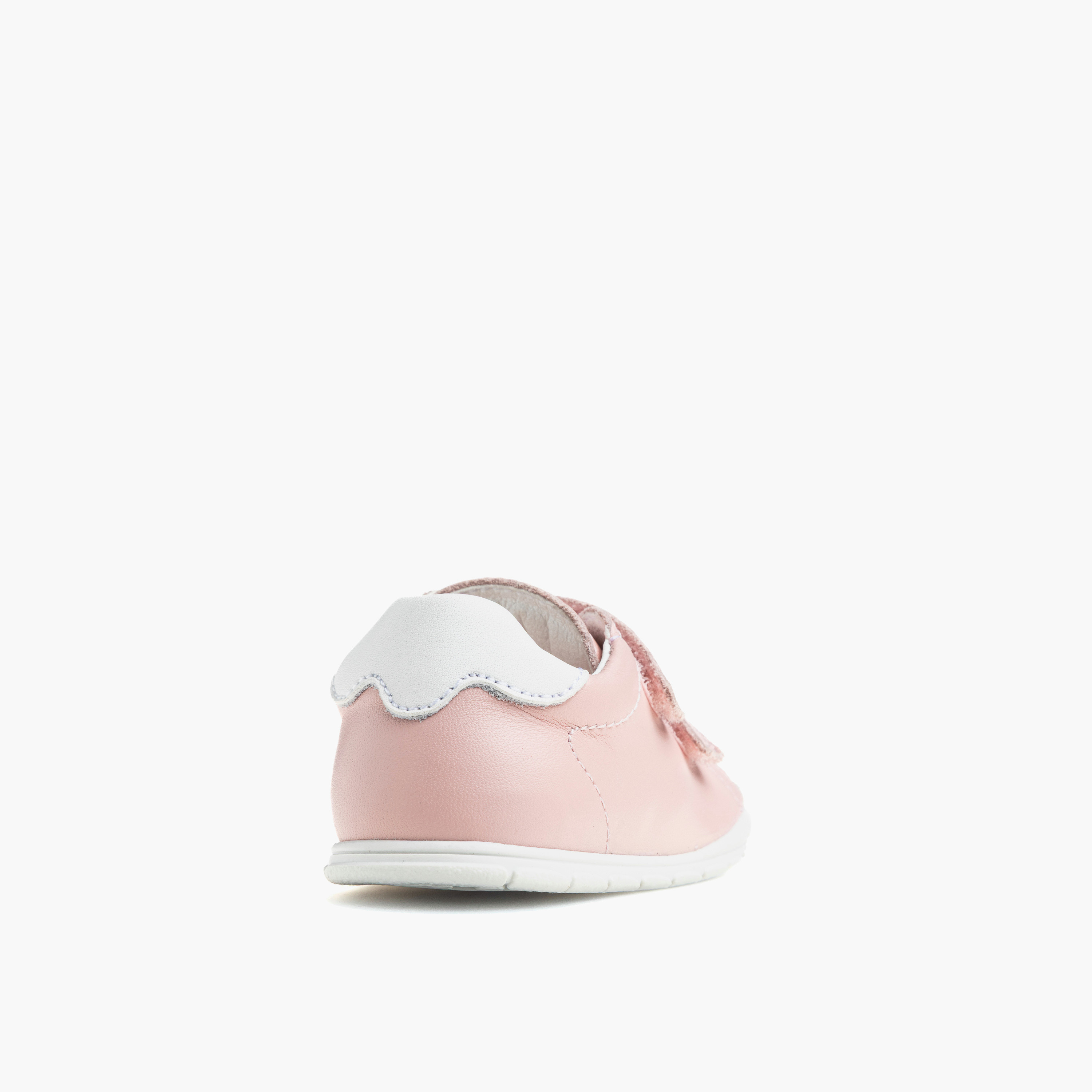 Pablosky Booties with Hook & Loop, Stitch Detail-baby-girls-shoes-closedshoes-image-2