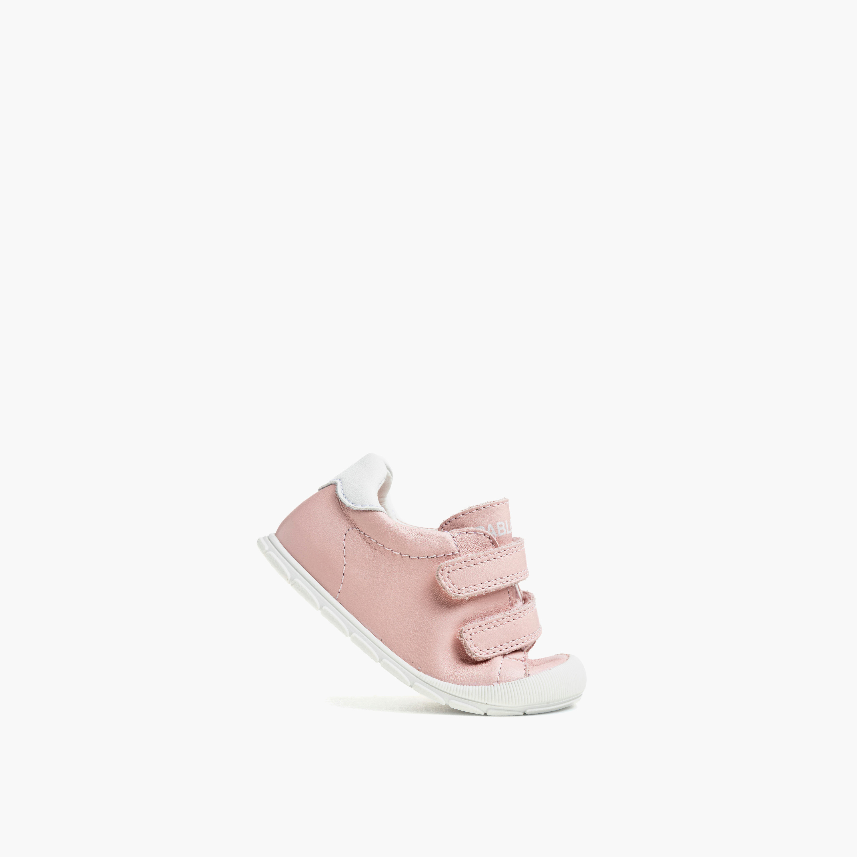 Pablosky Booties with Hook & Loop, Stitch Detail-baby-girls-shoes-closedshoes-image-4