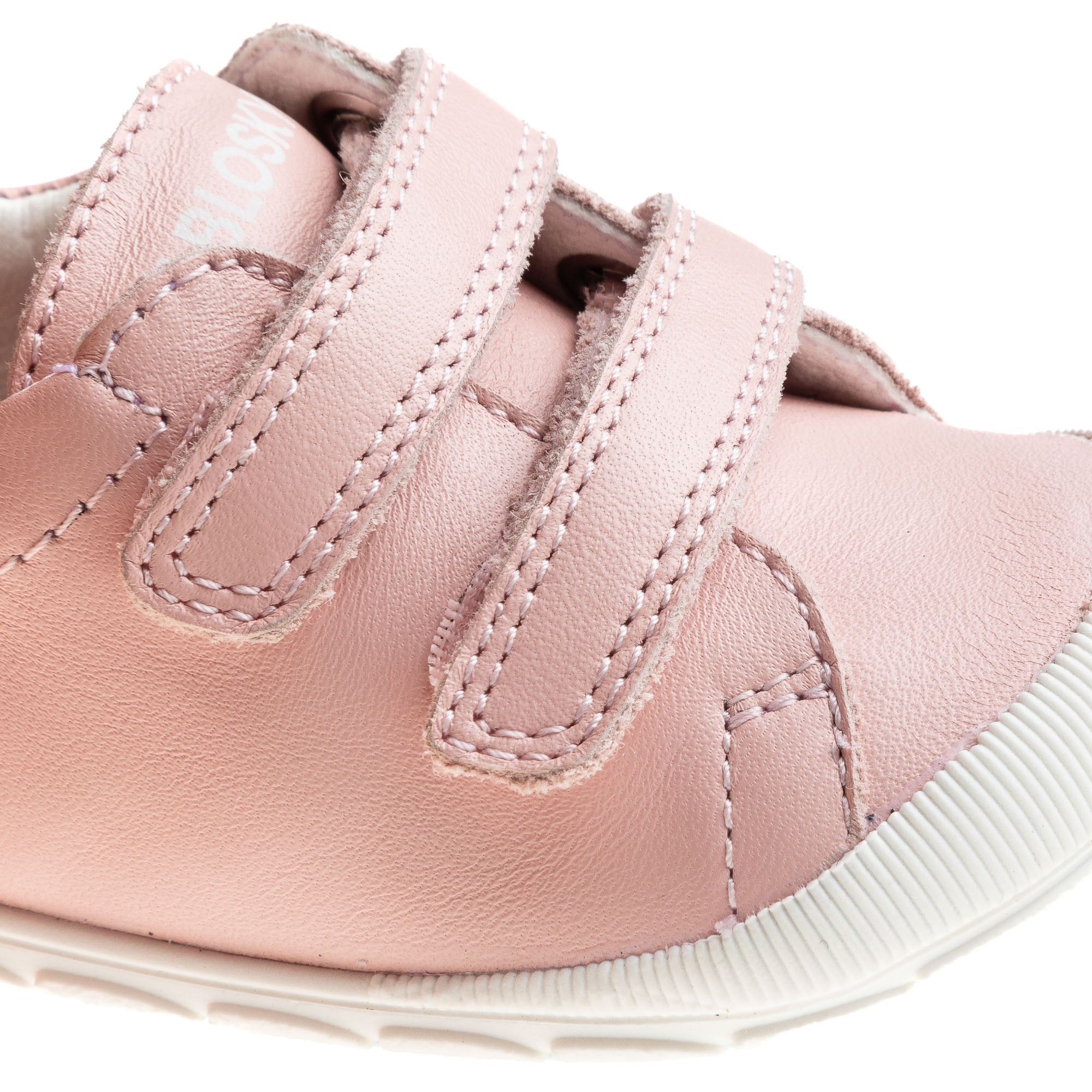 Pablosky Booties with Hook & Loop, Stitch Detail-baby-girls-shoes-closedshoes-image-6