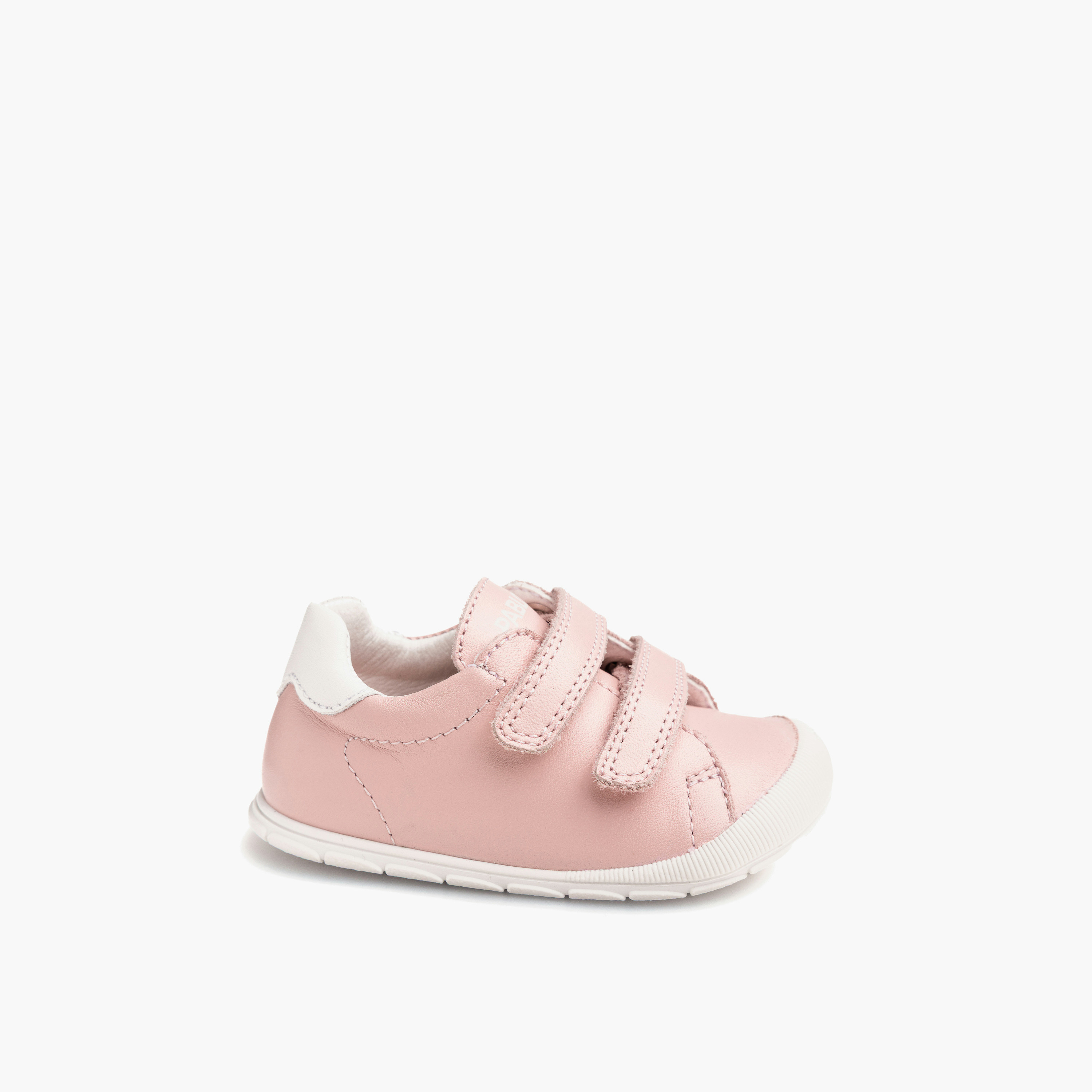 Pablosky Booties with Hook & Loop, Stitch Detail-baby-girls-shoes-closedshoes-image-7