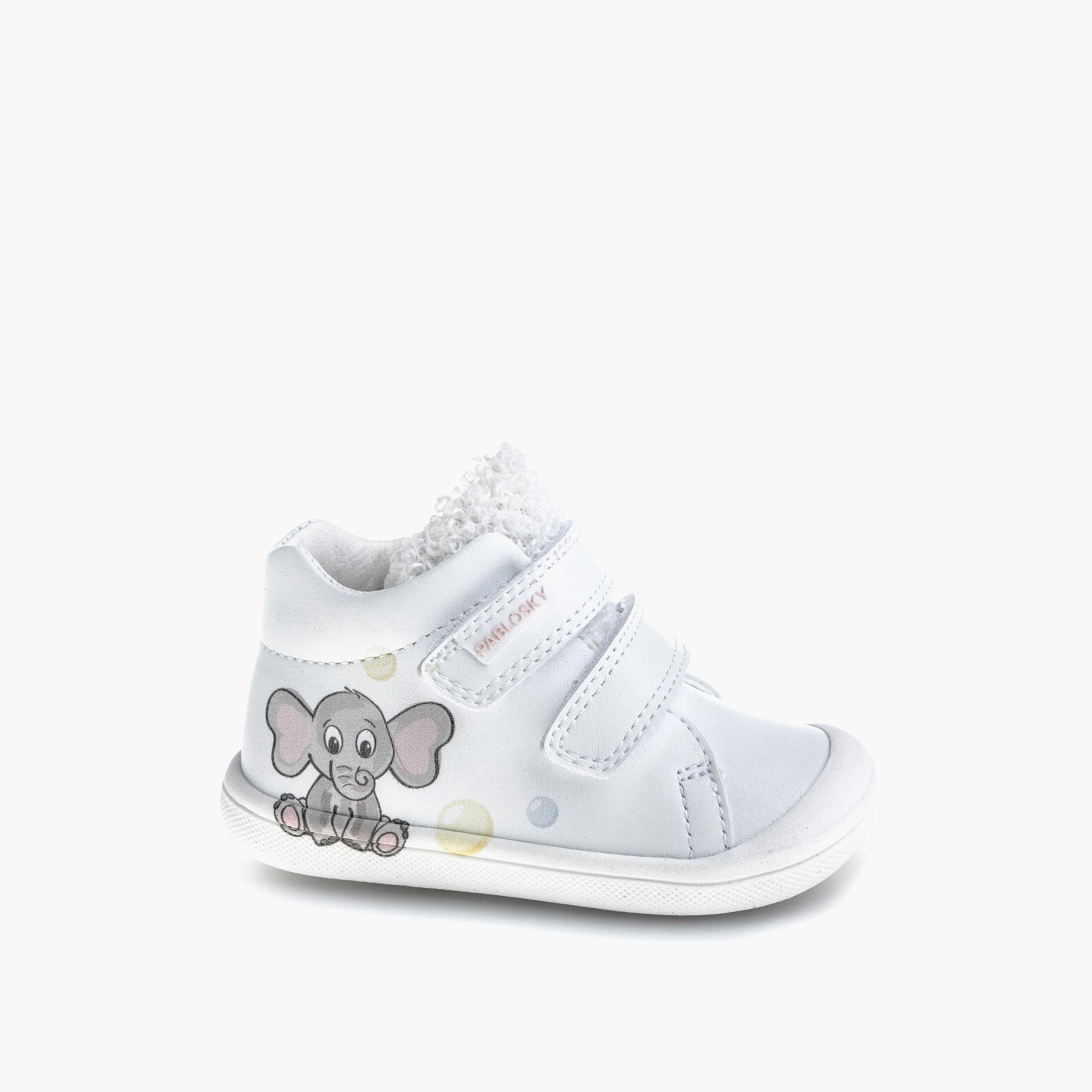 Pablosky Girls' High Top Sneakers with Hook and Loop Closure-baby-girls-shoes-closedshoes-image-1
