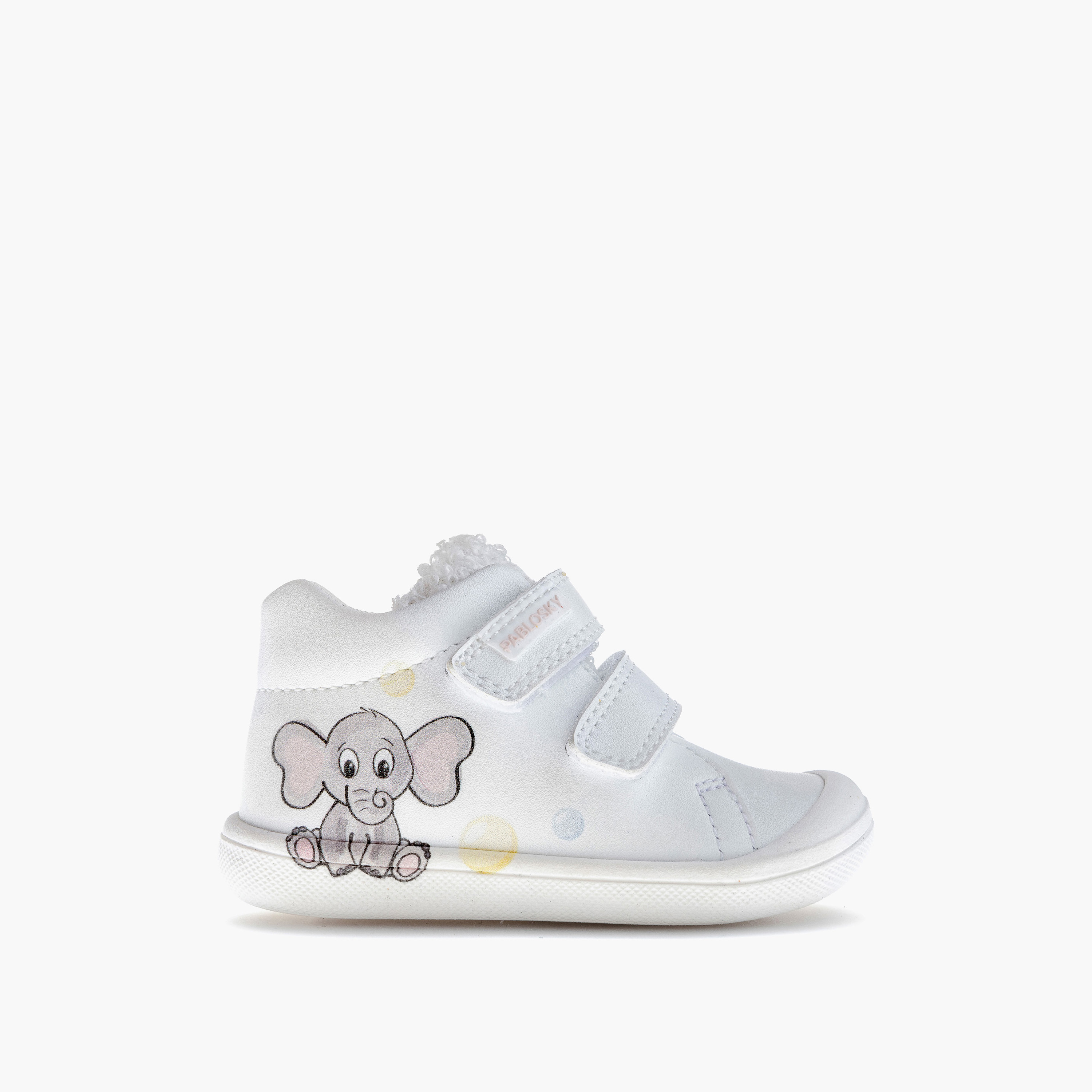 Pablosky Girls' High Top Sneakers with Hook and Loop Closure-baby-girls-shoes-closedshoes-image-2