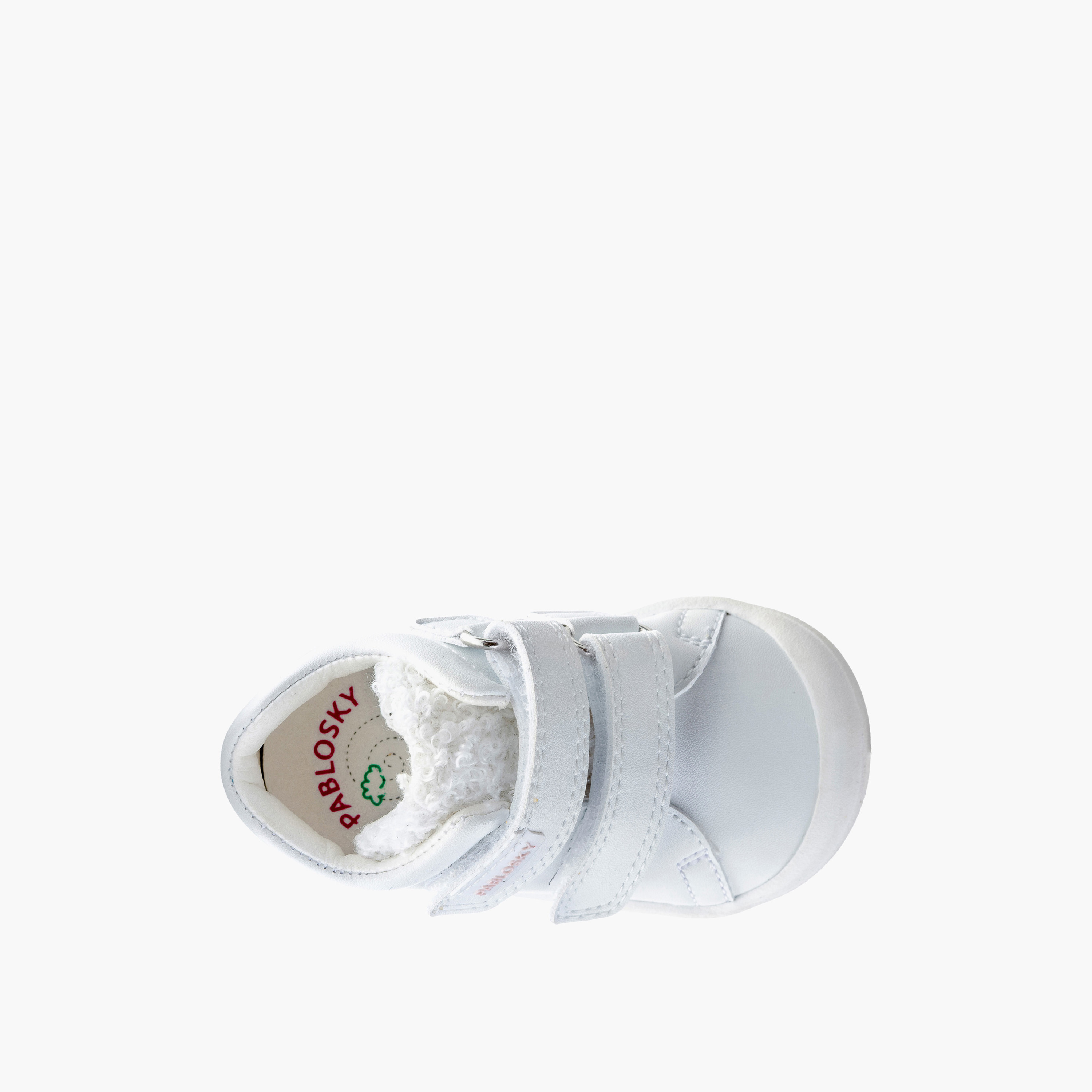Pablosky Girls' High Top Sneakers with Hook and Loop Closure-baby-girls-shoes-closedshoes-image-4