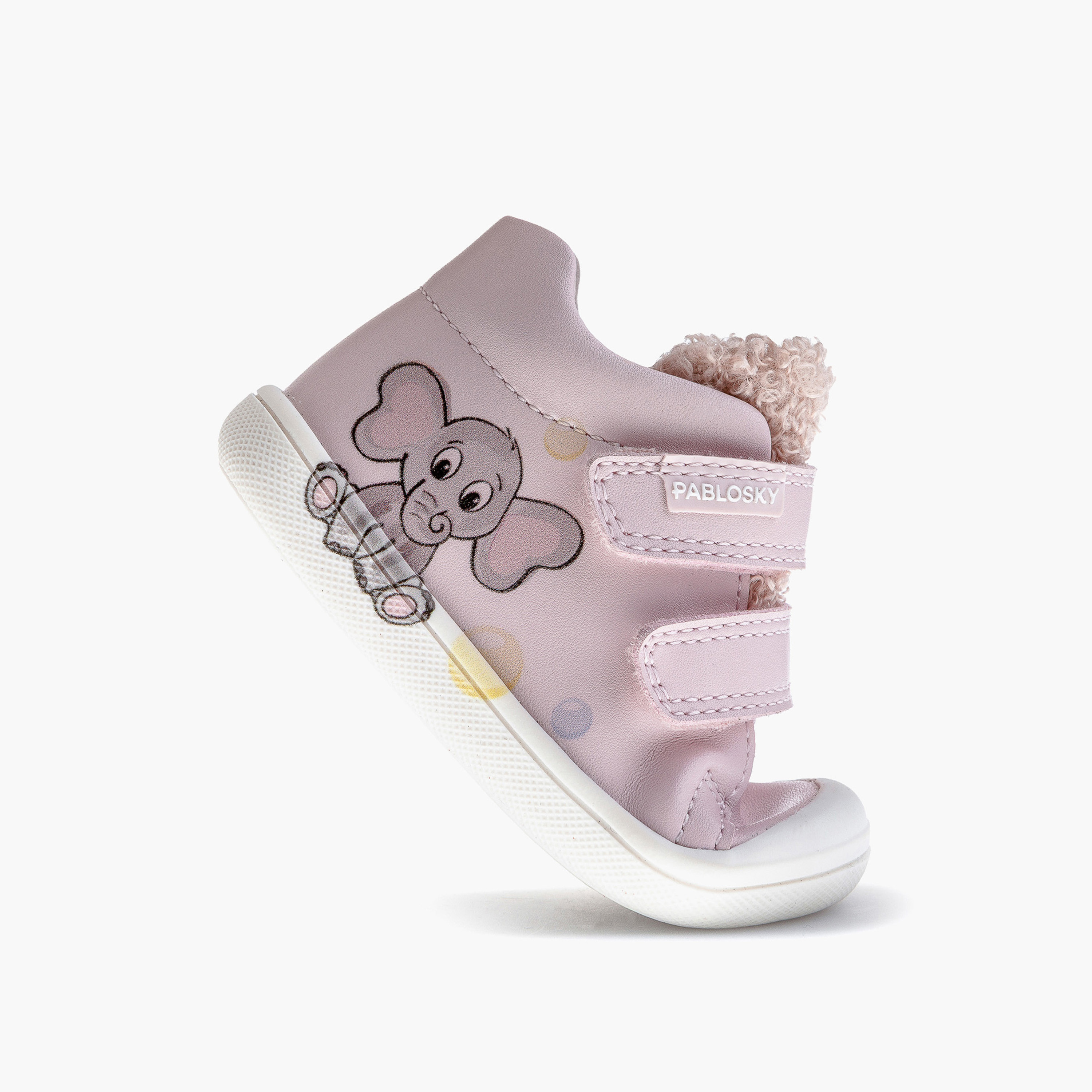 Pablosky Girls' High Top Sneakers with Hook and Loop Closure-baby-girls-shoes-closedshoes-image-5