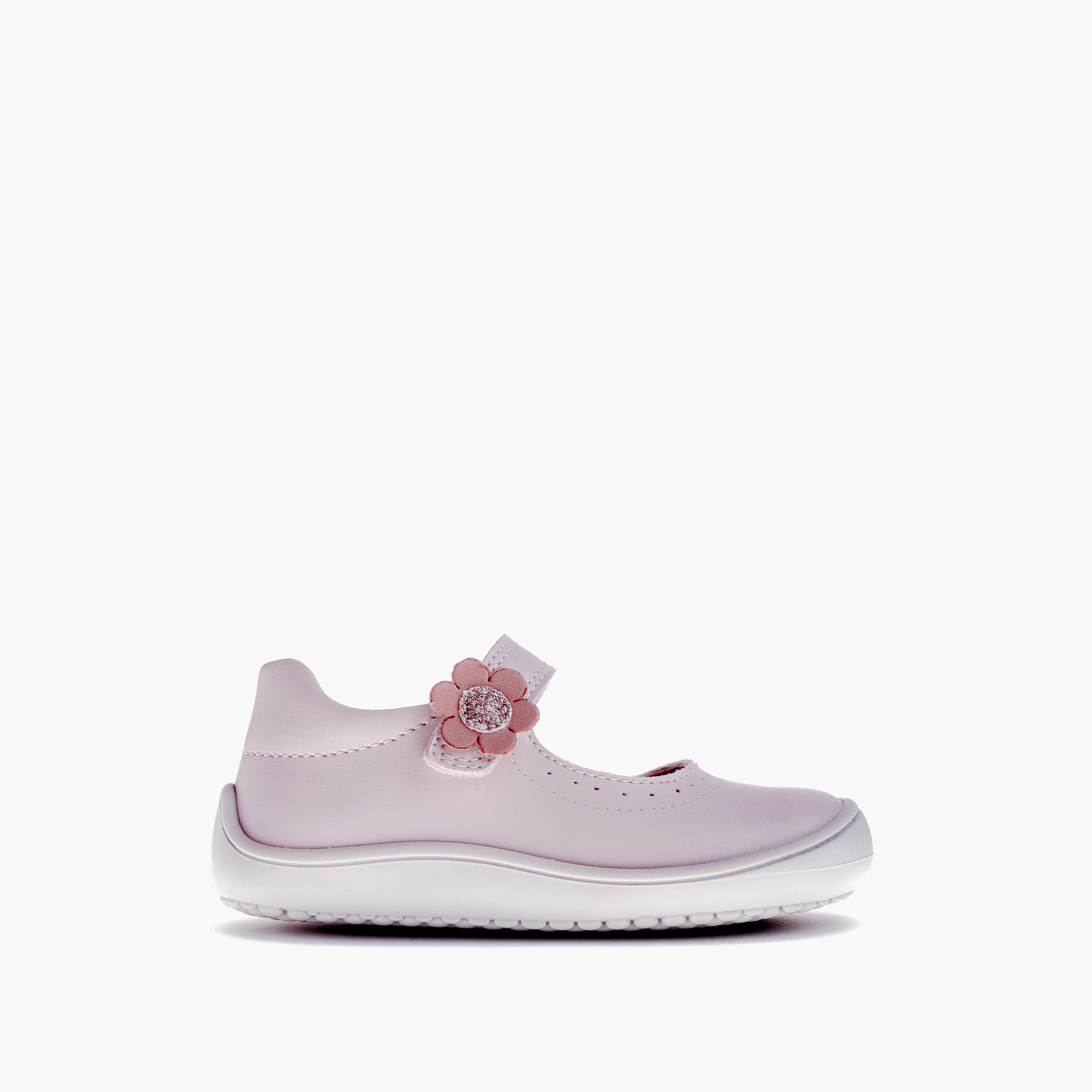 Pablosky Girls' Floral Accent Mary Jane Shoes with Hook and Loop Closure - 063575-baby-girls-shoes-closedshoes-image-2