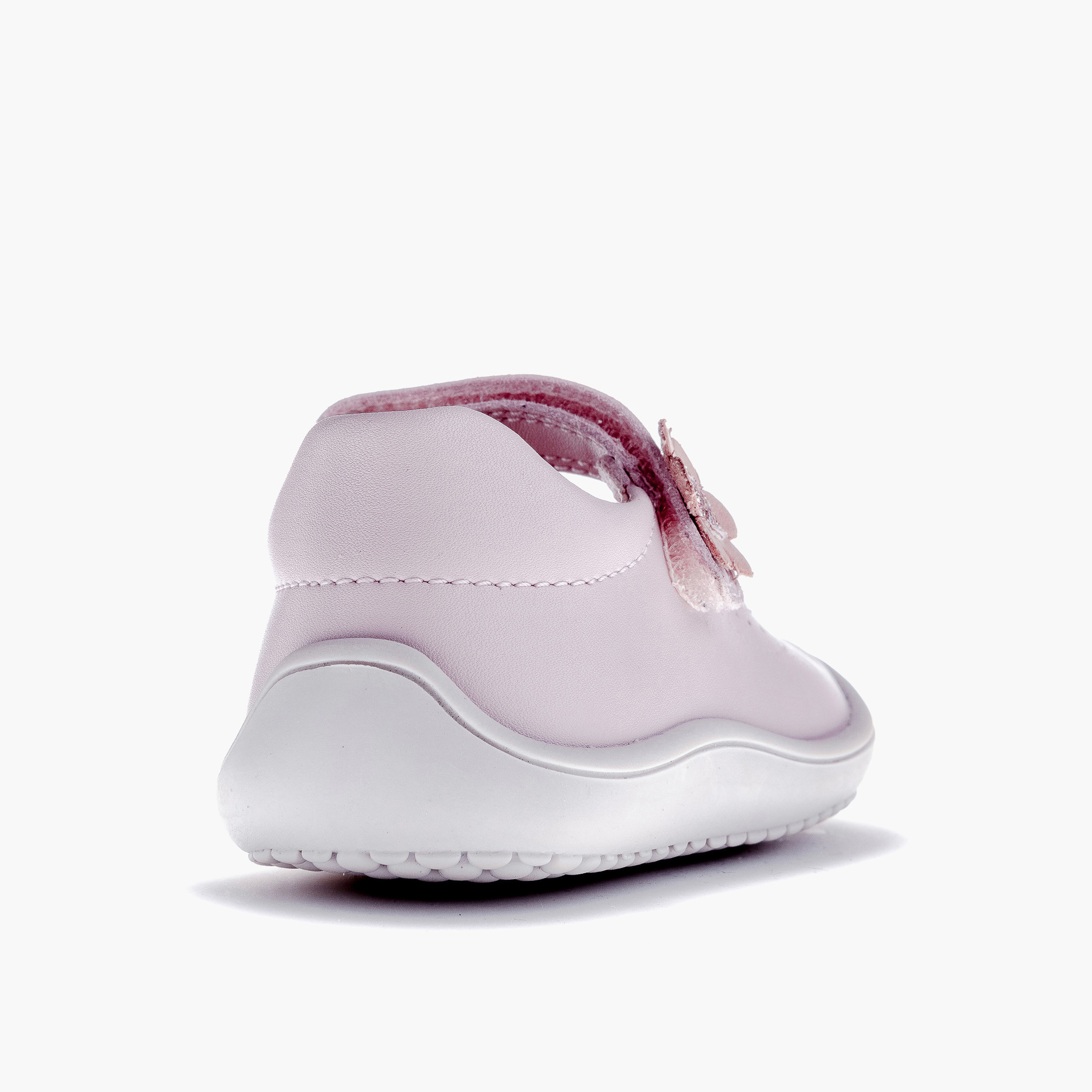 Pablosky Girls' Floral Accent Mary Jane Shoes with Hook and Loop Closure - 063575-baby-girls-shoes-closedshoes-image-3