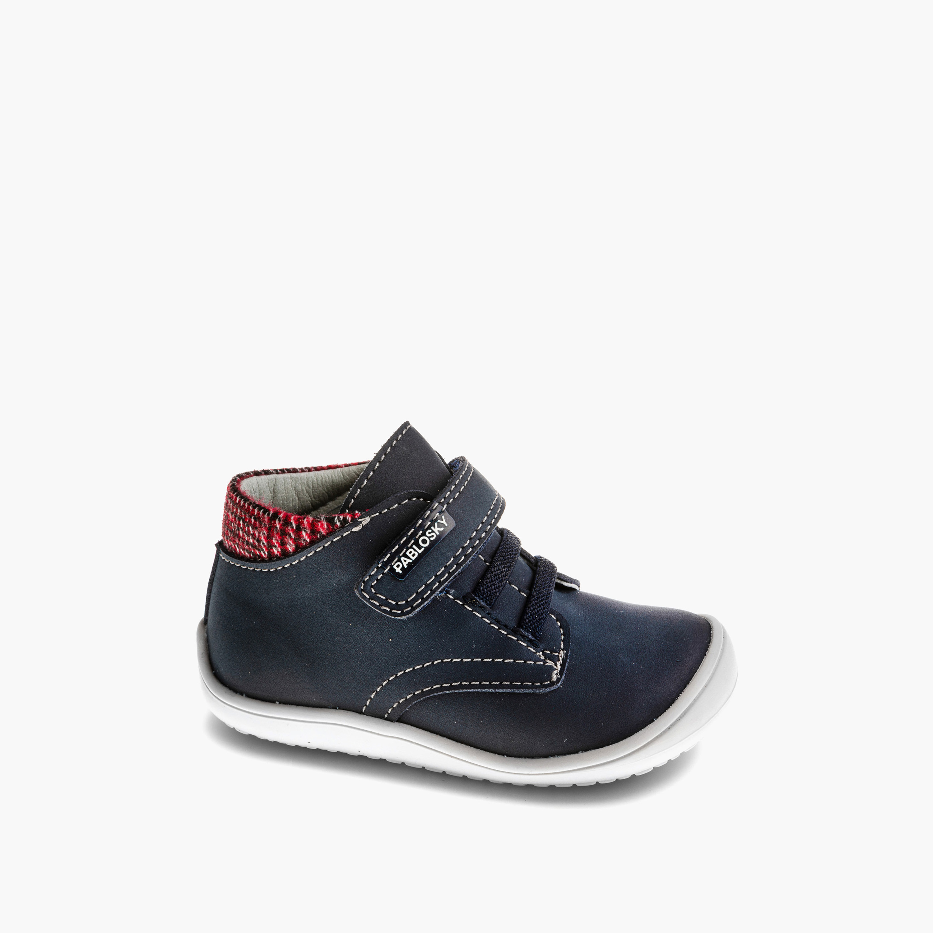 Pablosky Boys' High Top Sneakers with Hook and Loop Closure - 063921-baby-boys-shoes-closedshoes-image-1
